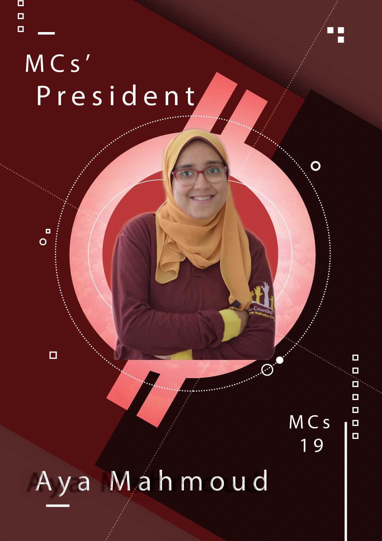 MCs Team - We proudly announce that Aya Mahmoud is MCs’19... | Facebook