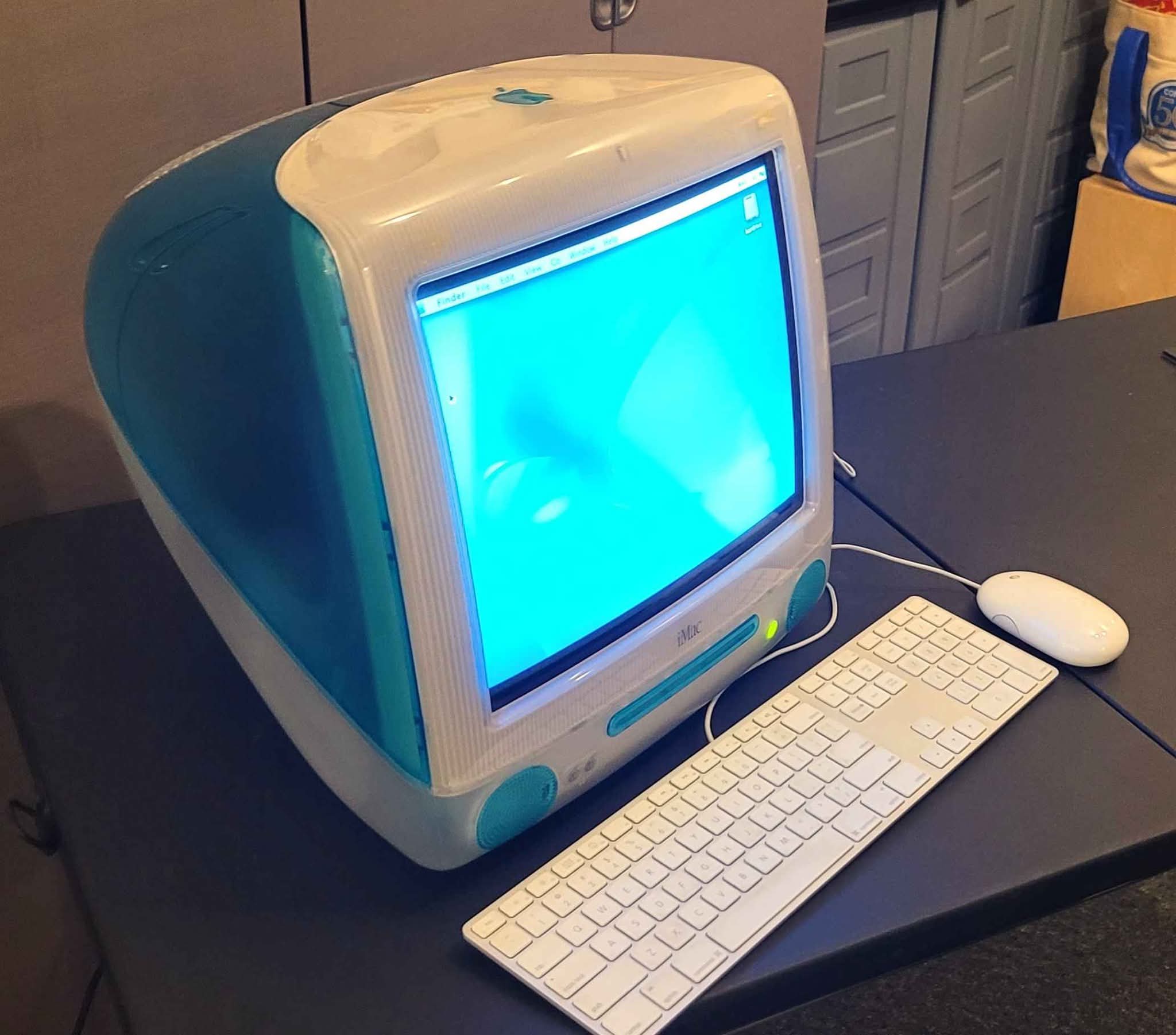 Vintage Apple iMac G3 Blueberry - Working w/ Keyboard & Mouse - Desktop ...