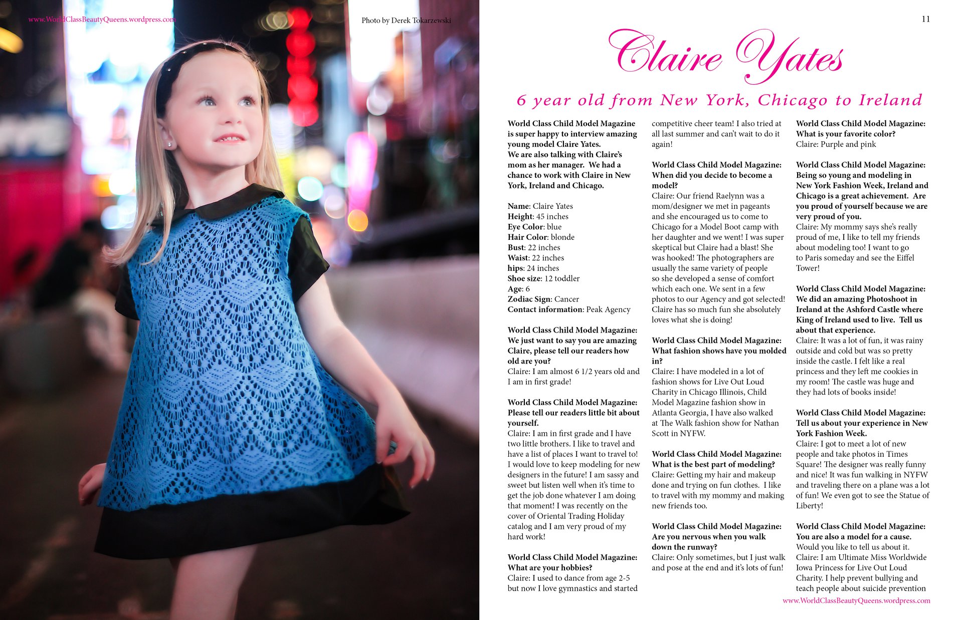 World Class Child Model Magazine