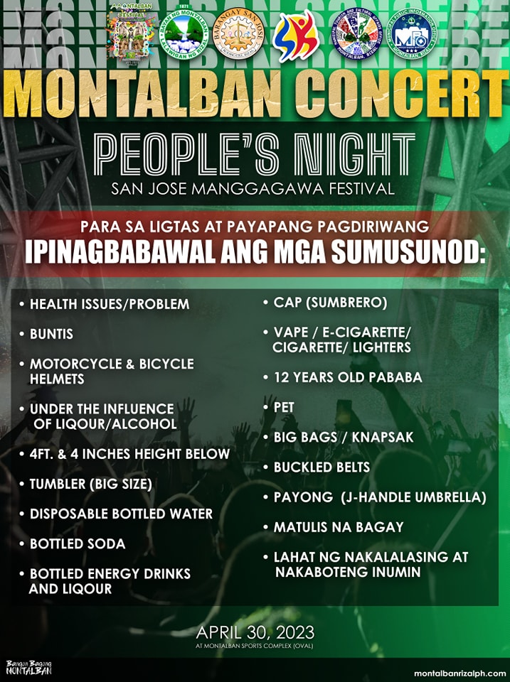 MONTALBAN CONCERT NA! TARA NA!... - Bangon Bagong Montalban | Facebook