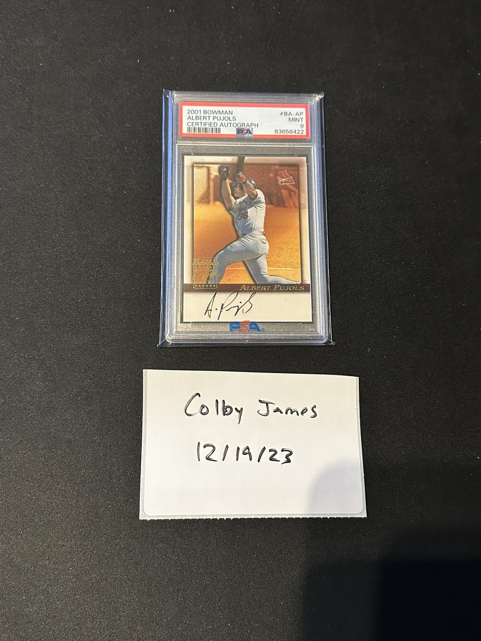 What is the value of the 2001 Topps Albert Pujols rookie card?
