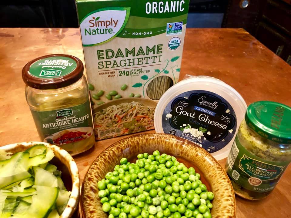 Aldi dinner with Kraft Green Goddess dressing