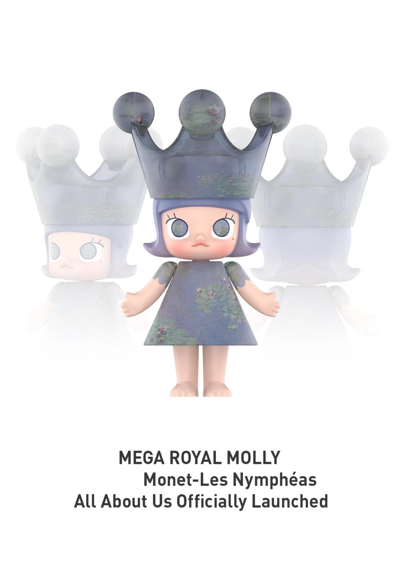 WTB 1 x Mega Royal Molly Monet-Les Nympheas 400% only. BNIB 