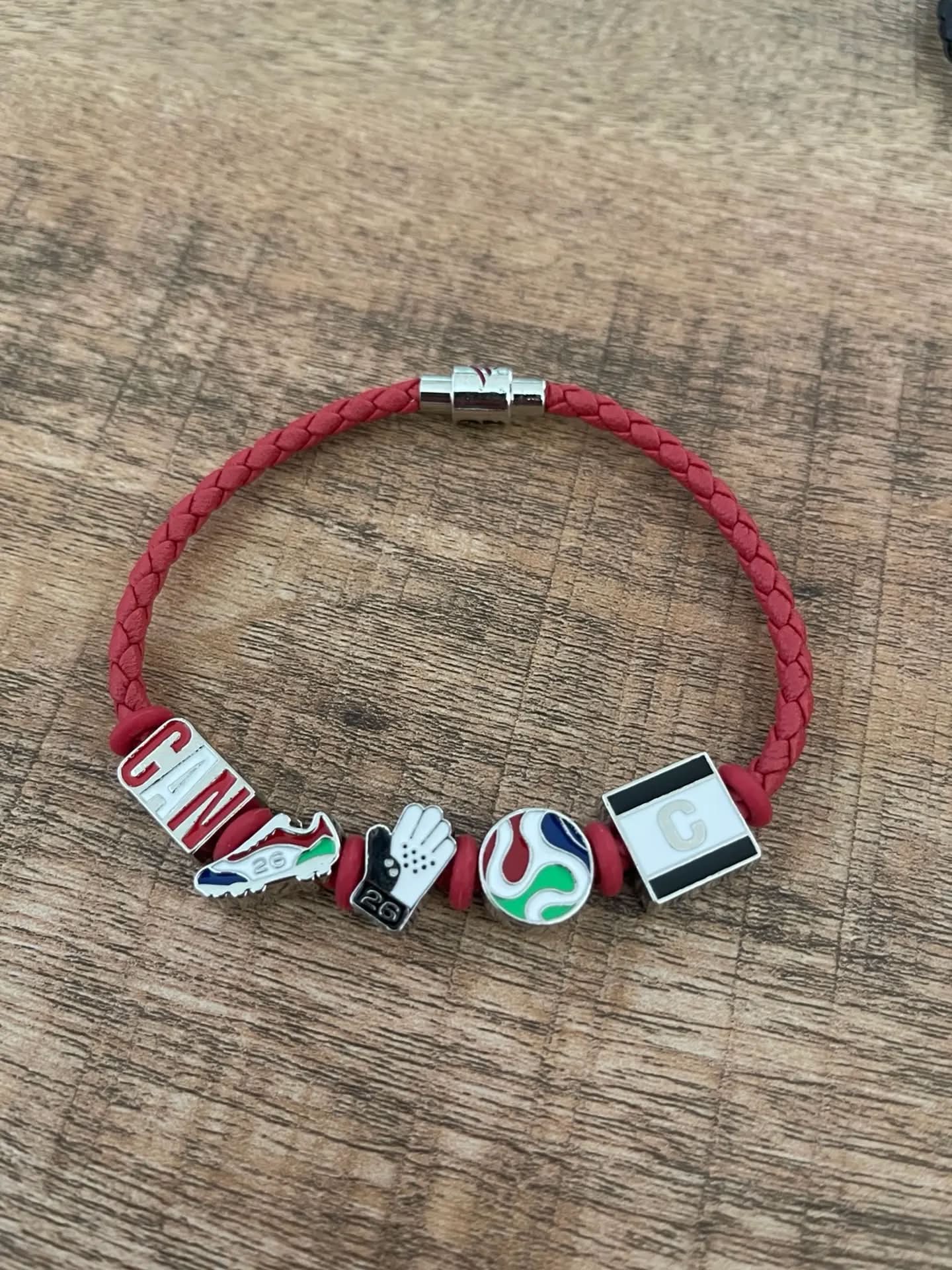 World Cup 2026 fan collecting Bank of America bracelets