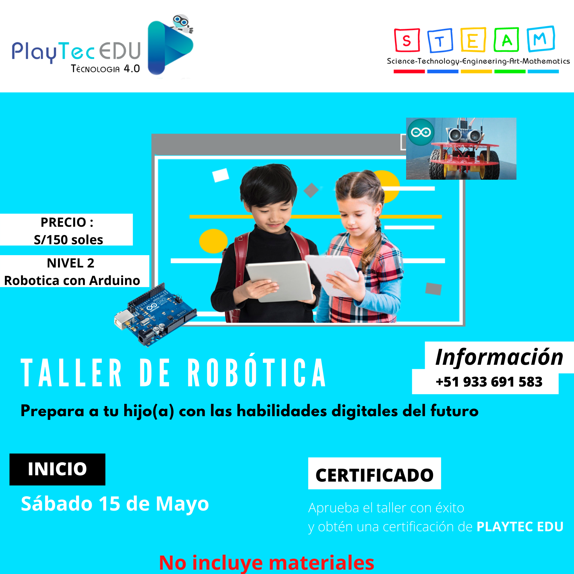 PlayTec Edu - Hola con todos!!😁😁 ......🎉🎉El Sábado 15 de...