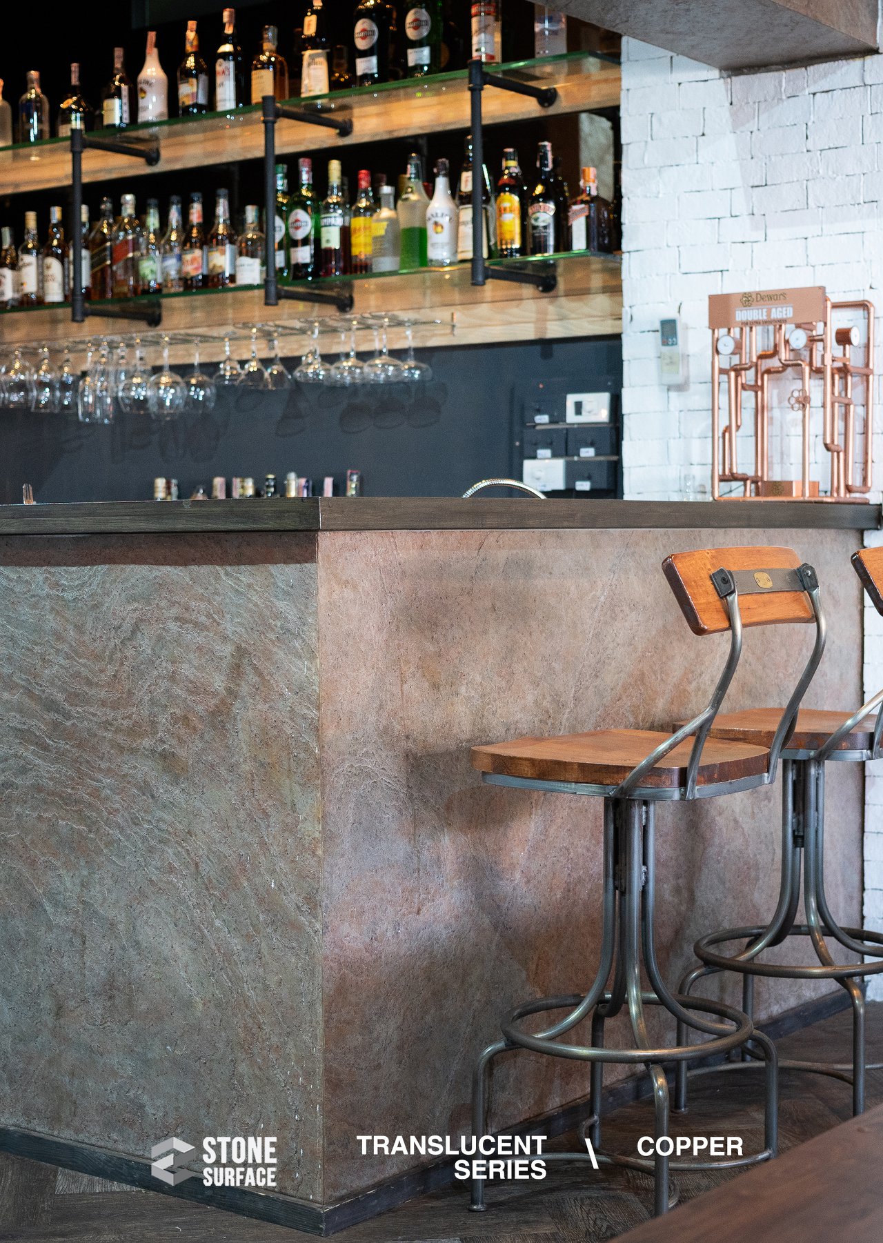 Stonesurface - รูปผลงานหินลาย Copper รุ่น Translucent stone - ขอขอบคุณ ...