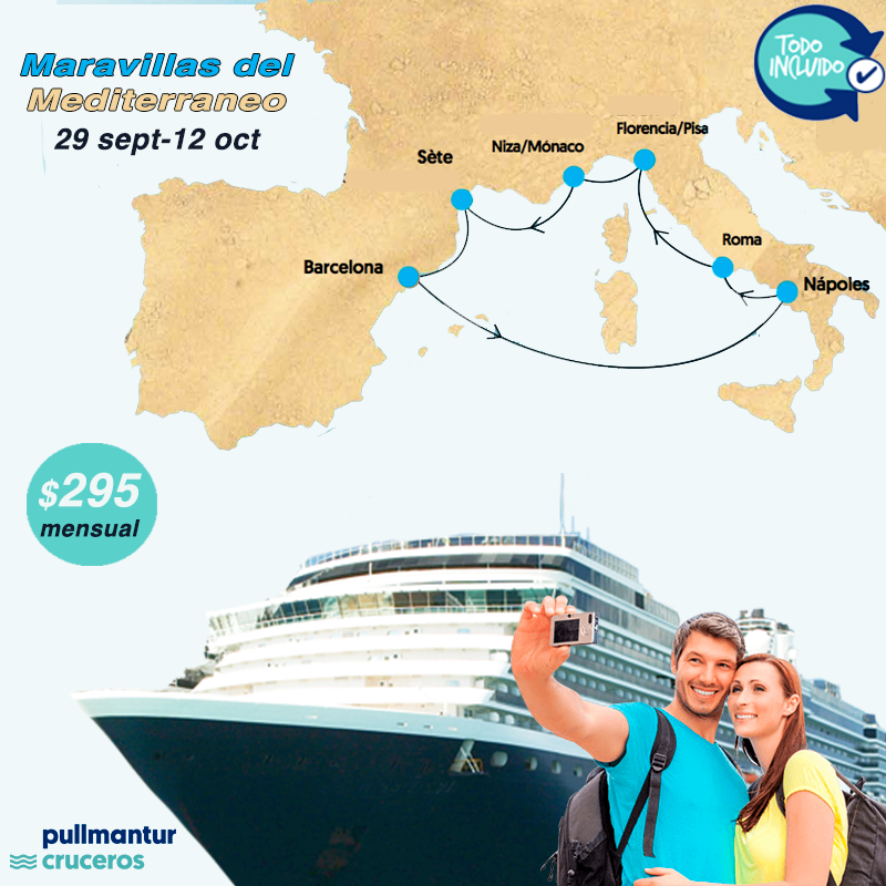 Turaser Grandes Viajes - CRUCERO POR EL MEDITERRANEO + 04 NOCHES EN ...