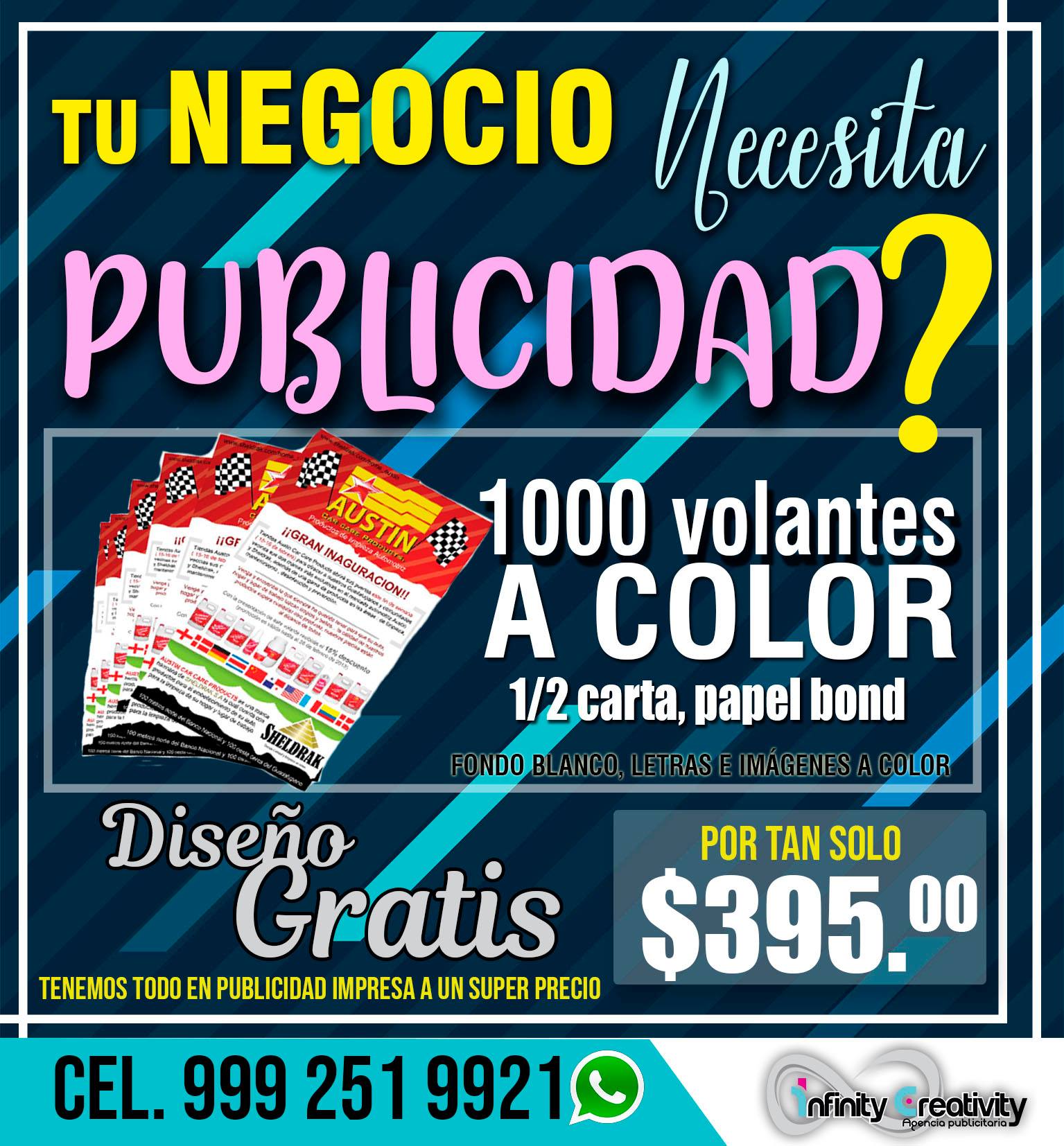 Infinity - Aprovecha nuestra promoción en volantes 1/2 carta a color ...