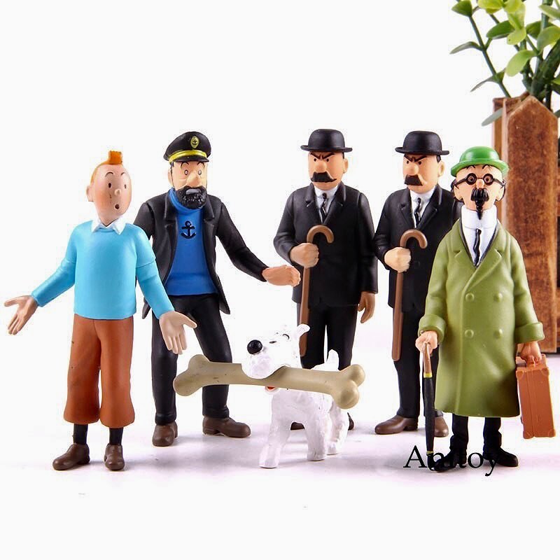 TINTIN 6 in 1 Mini Figures ( Moulinsart ) Price - 5500/- Bundle