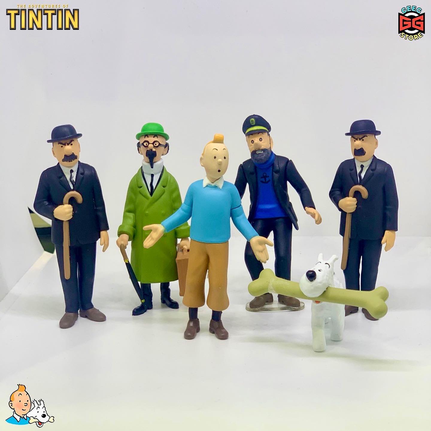 TINTIN 6 in 1 Mini Figures ( Moulinsart ) Price - 5500/- Bundle 