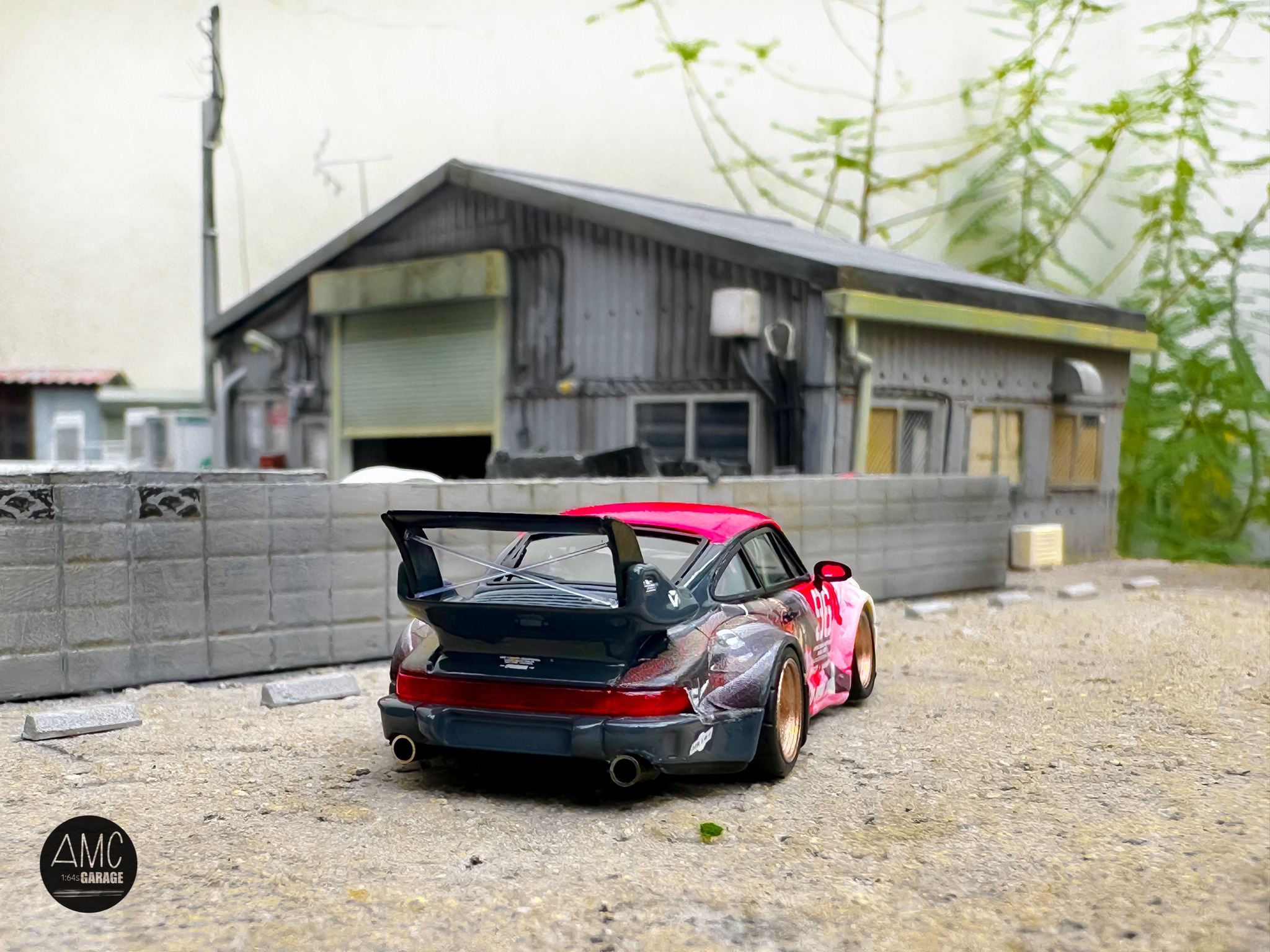 RWB Porsche 964 Akibax D.I.Y. RWB Headquarters Japan 1/64 scale