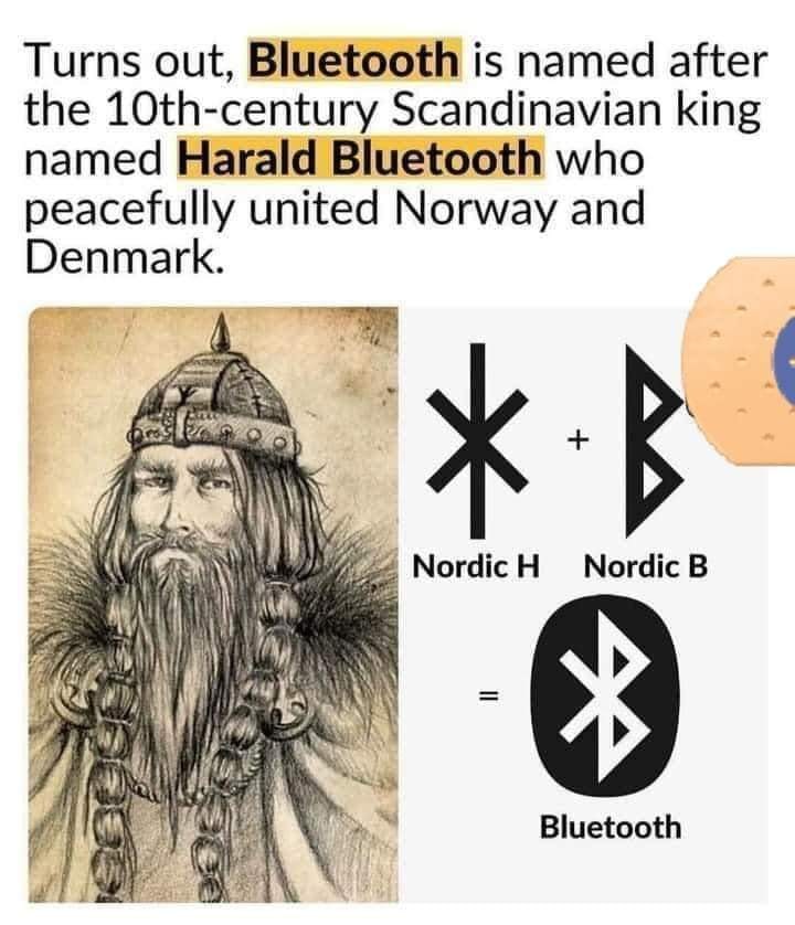 FACT - The Bluetooth logo merges the runes analogous to... | Facebook