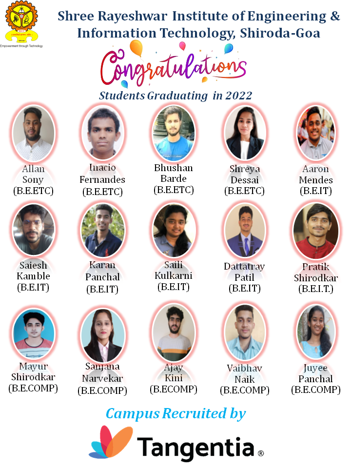 Congratulations to our final year students, Mr. Allan Sony(B.E.ETC), Mr ...