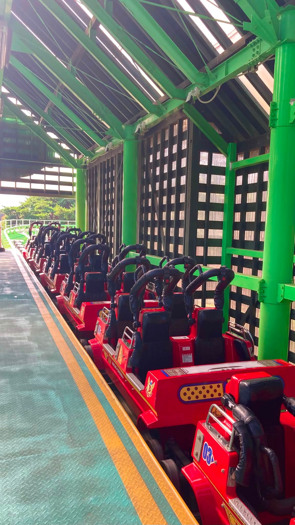 I can ride a roller coaster for kids but I rode a roller coaster