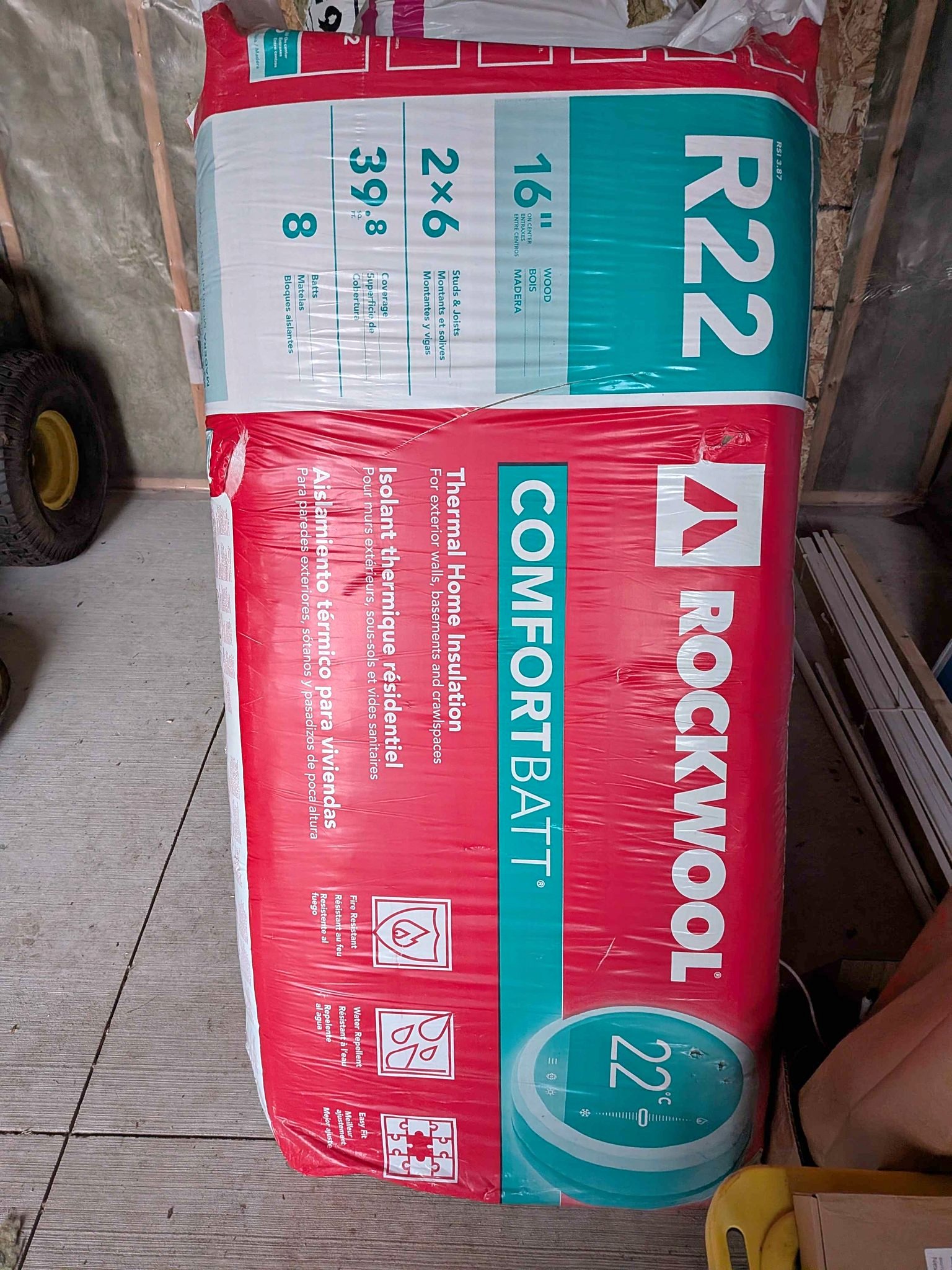 ROCKWOOL COMFORT BATT R22 2X6 STUDS Pick up in Dorchester - Baseball ...