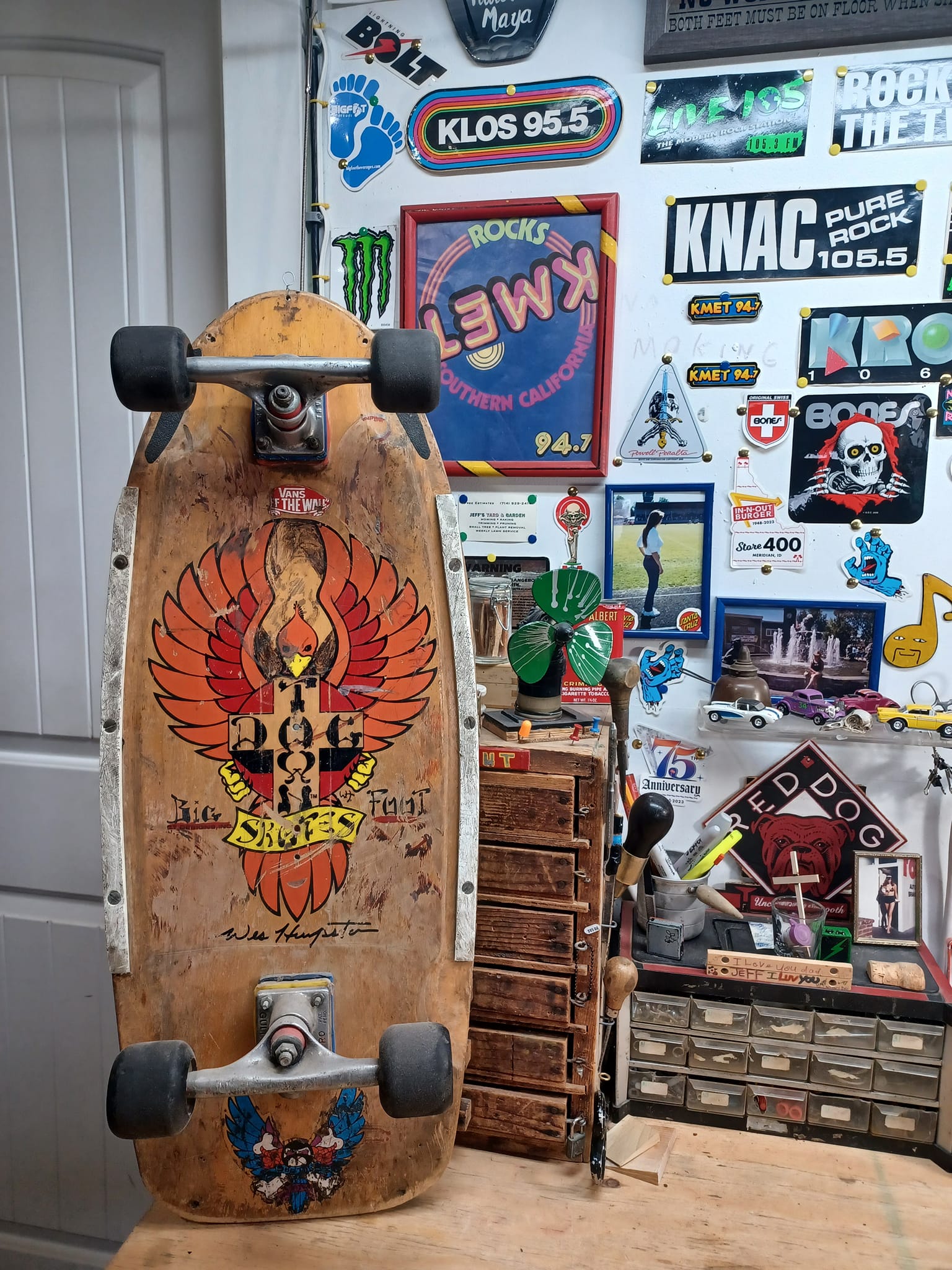 Sharing memories of old skool skateboarding with bigfoot 
