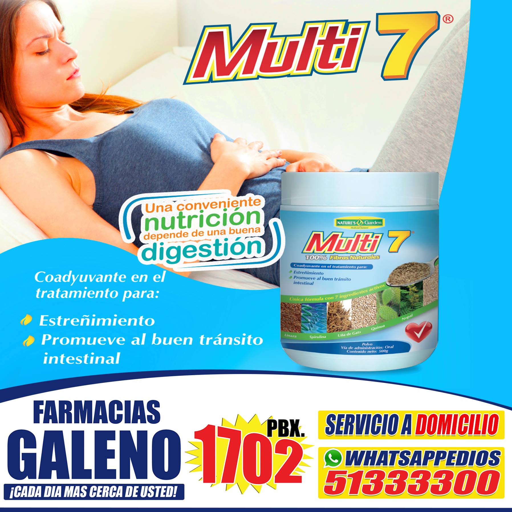MULTI 7, es un coadyuvante para el... - Farmacias Galeno