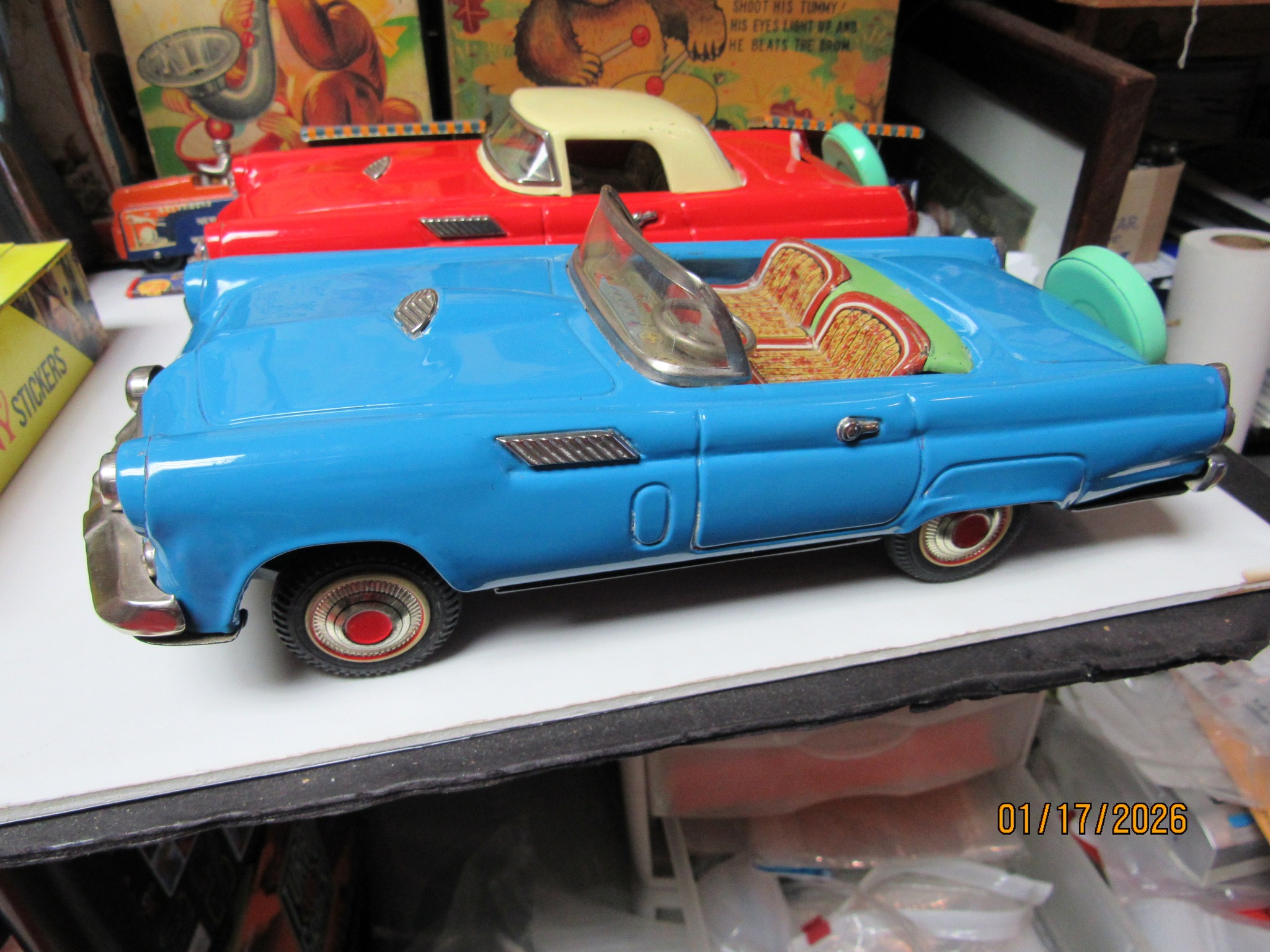 Ford Thunderbird T Bird Convertible 1956 Rare Powder Blue Friction