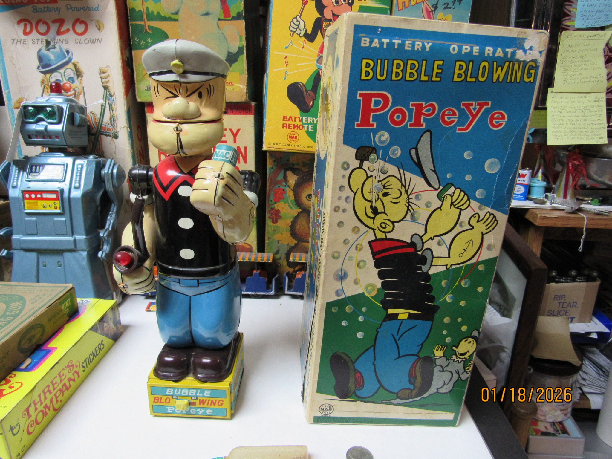 Vintage Linemar Popeye toy for sale