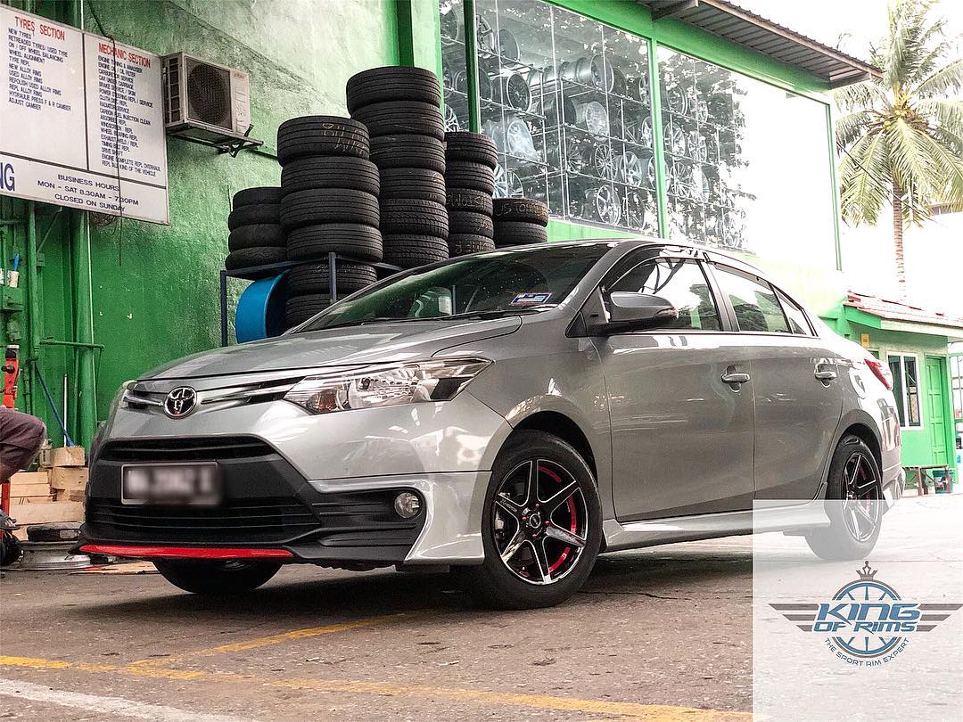 Toyota Vios with New 15 inch X... - King of Rims Malaysia