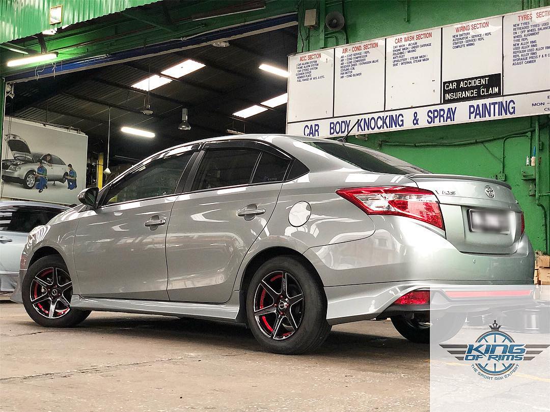 Toyota Vios with New 15 inch X... - King of Rims Malaysia