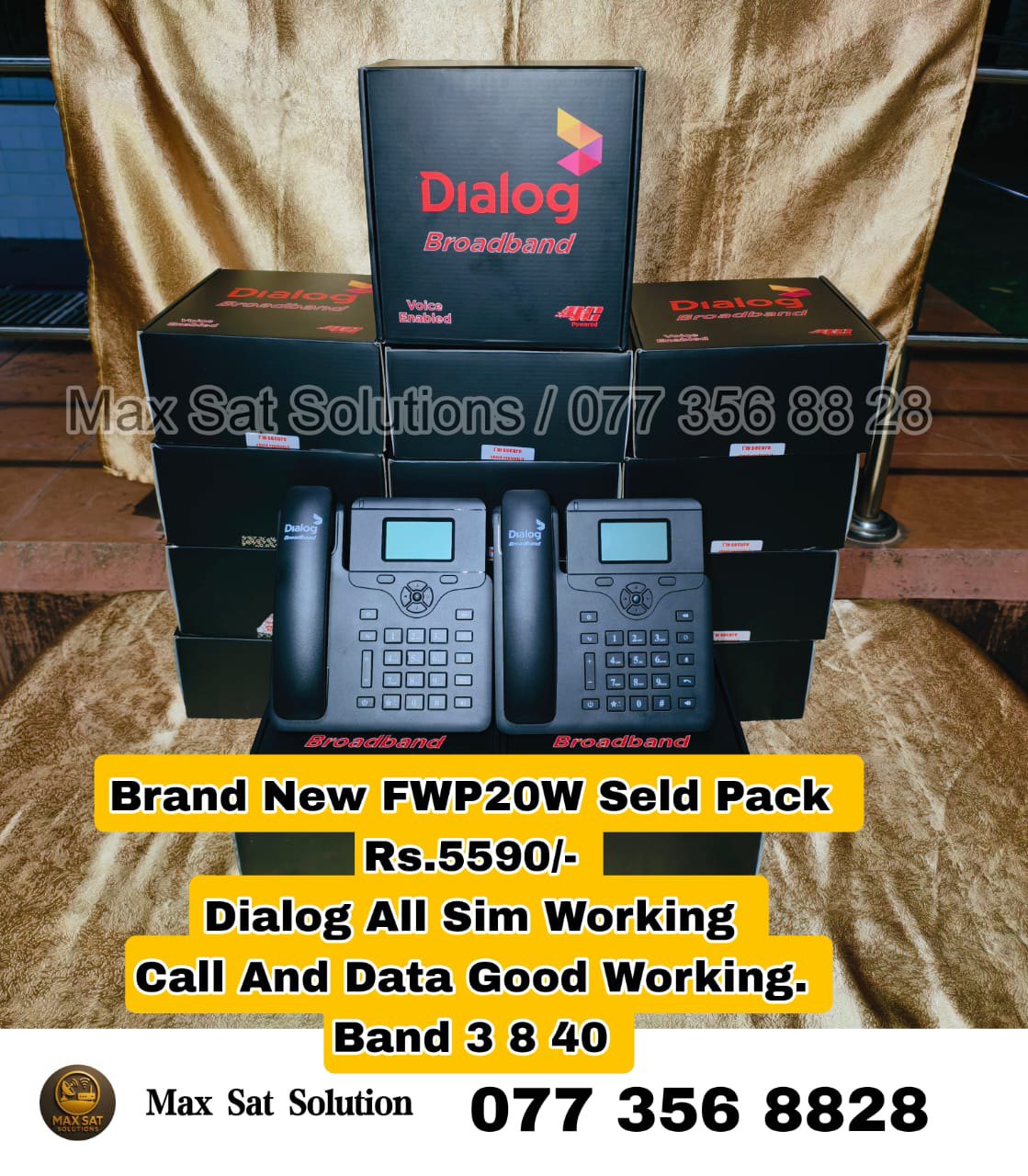 Max Sat Tec - 📢 Dialog FWP20W Router 📞 Can Use Call + Data... | Facebook