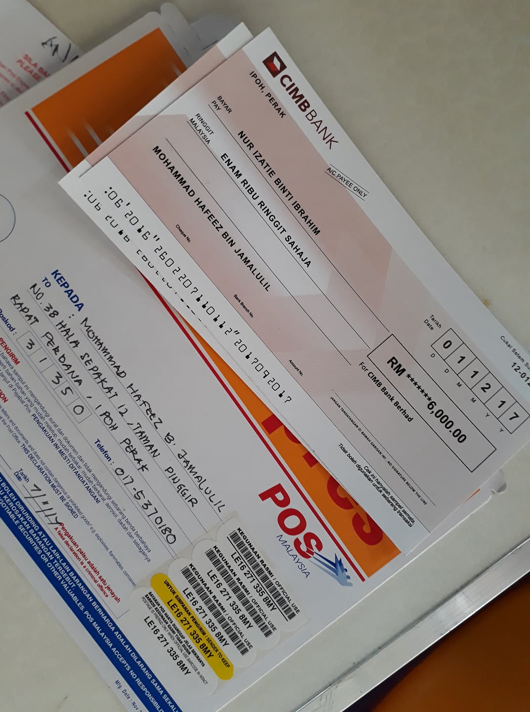 Mockup Cheque Publicacoes Facebook