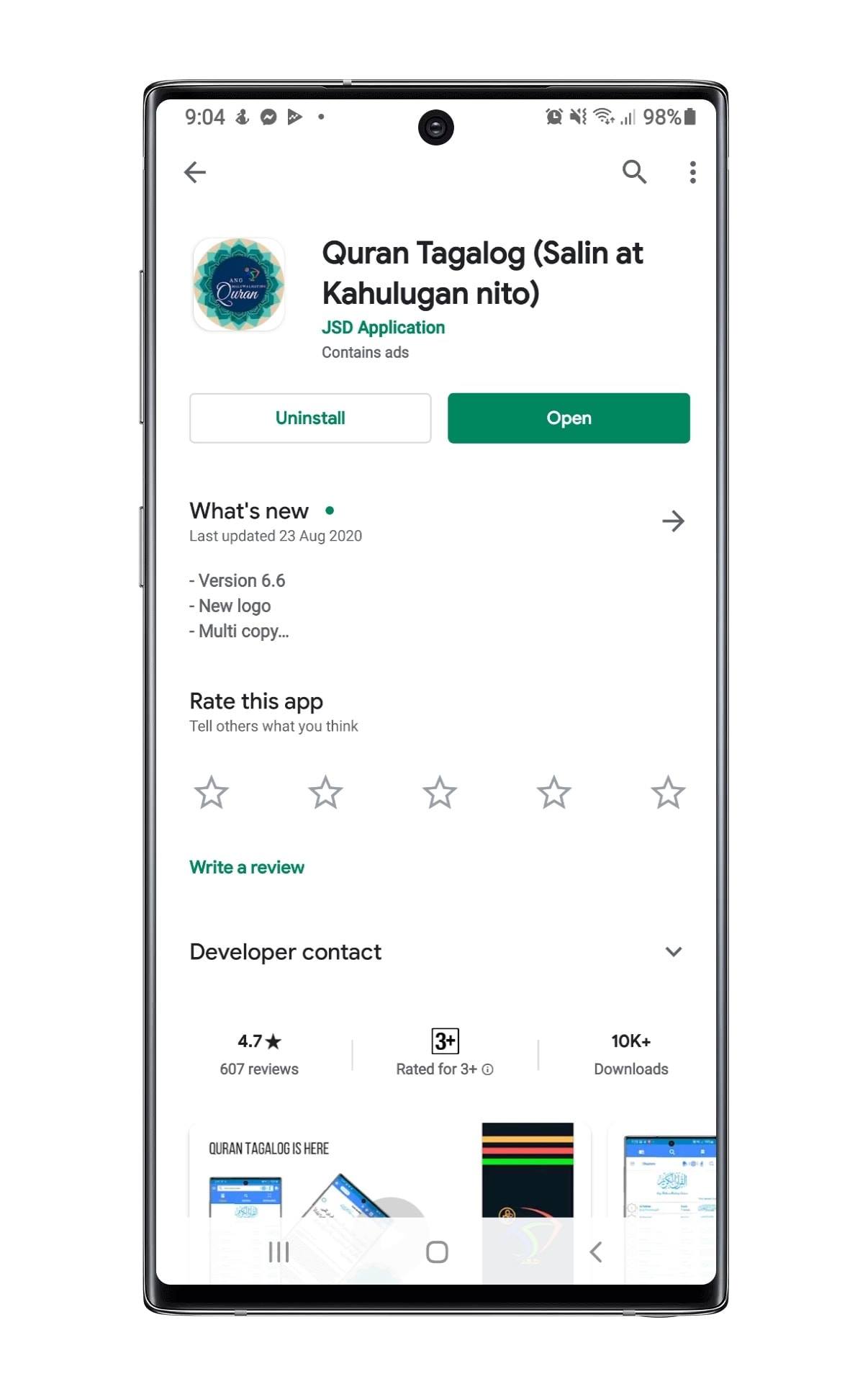 Quran Tagalog app new update is now... - JSD Applications