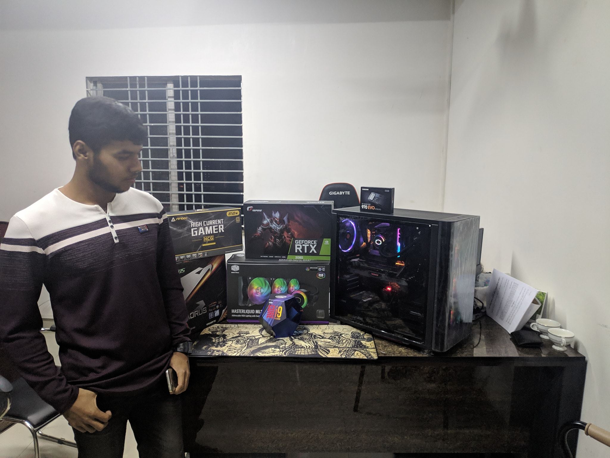 Intel Core I9 9900K Processor Zotac RTX 2080TI AMP EXTREME Corsair