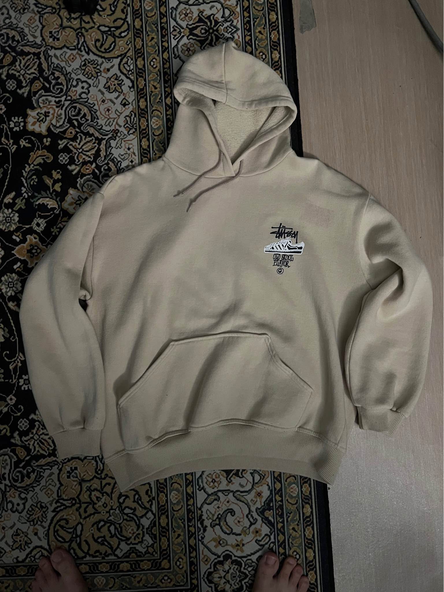 Stussy Hoodie Old Skool Vintage - Size on tag (L) - Pit 22/23 