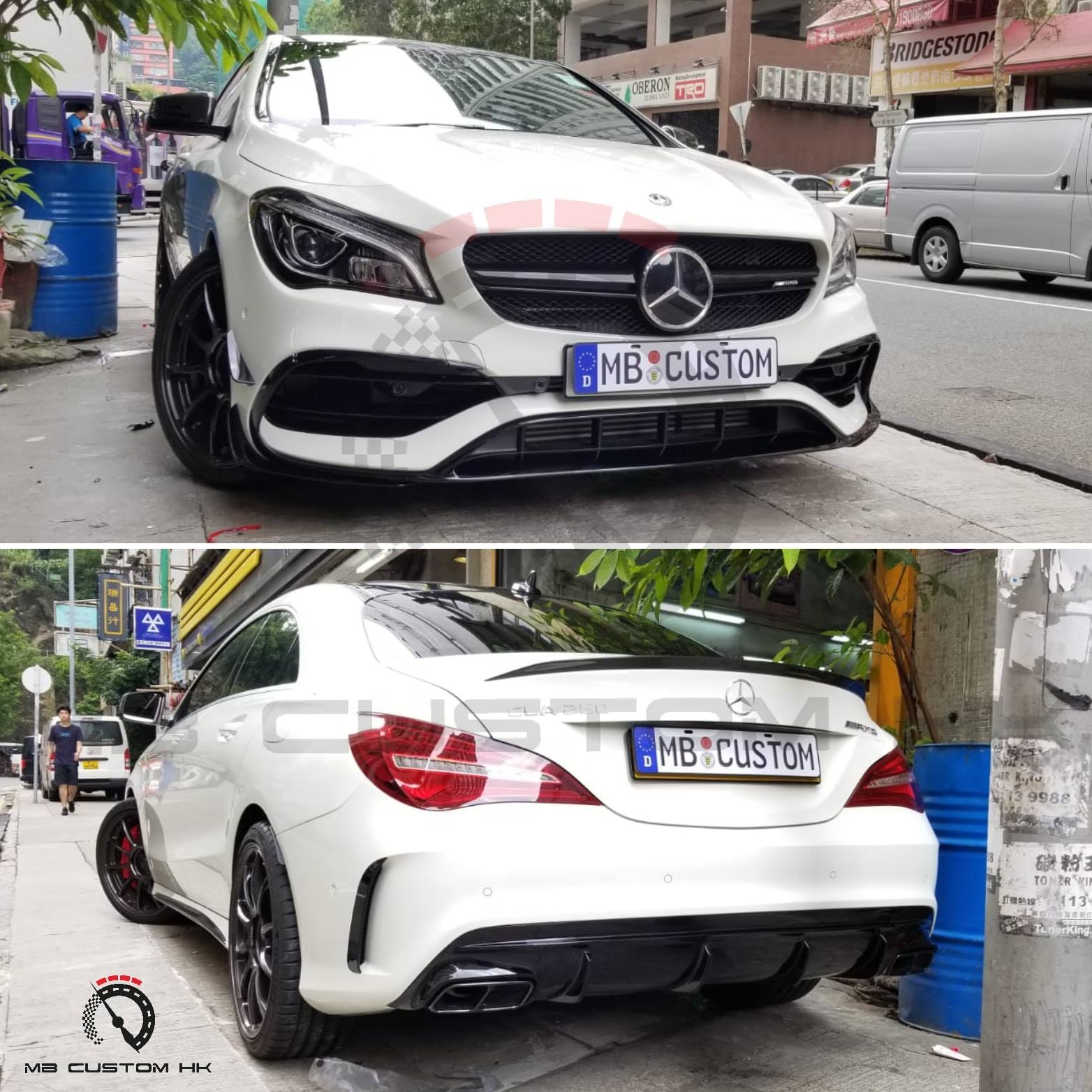 MB Custom HK - 感謝 C117 FL CLA250 師兄支持, 拆除fitment不佳的副廠碳纖...