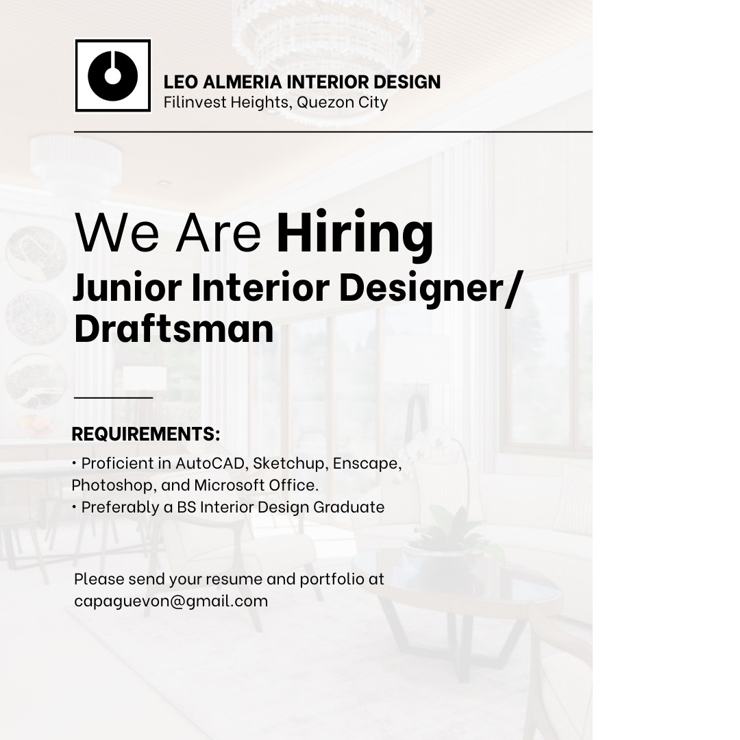 PH interior designer jobs | We are looking for a full-time Jr | Facebook