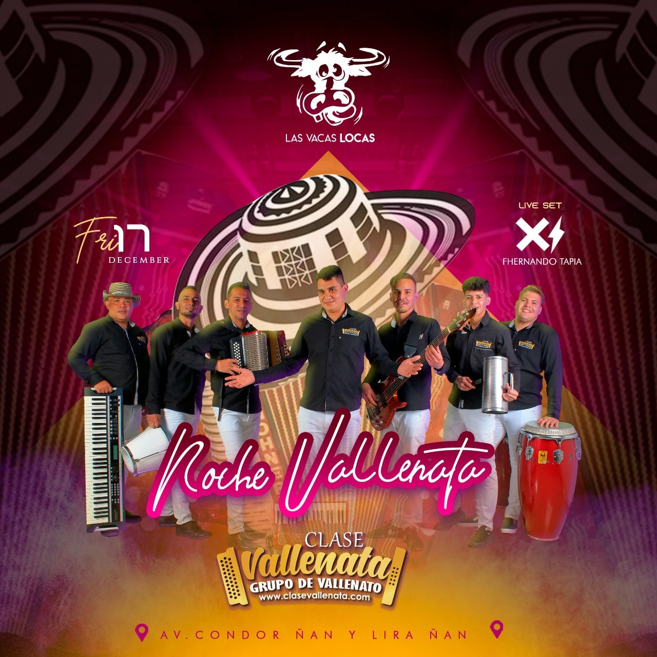 Las Vacas Locas - VIE 17 DIC. #NOCHEVALLENATA 🐮💥 La noche se prende con ...