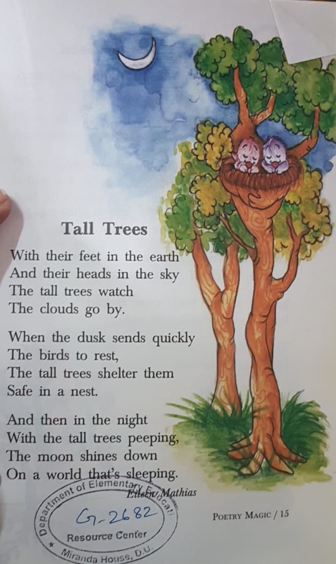TLM - Theme - Nature/Trees/Plants Genre- Poem Title- Tall Trees Poet ...