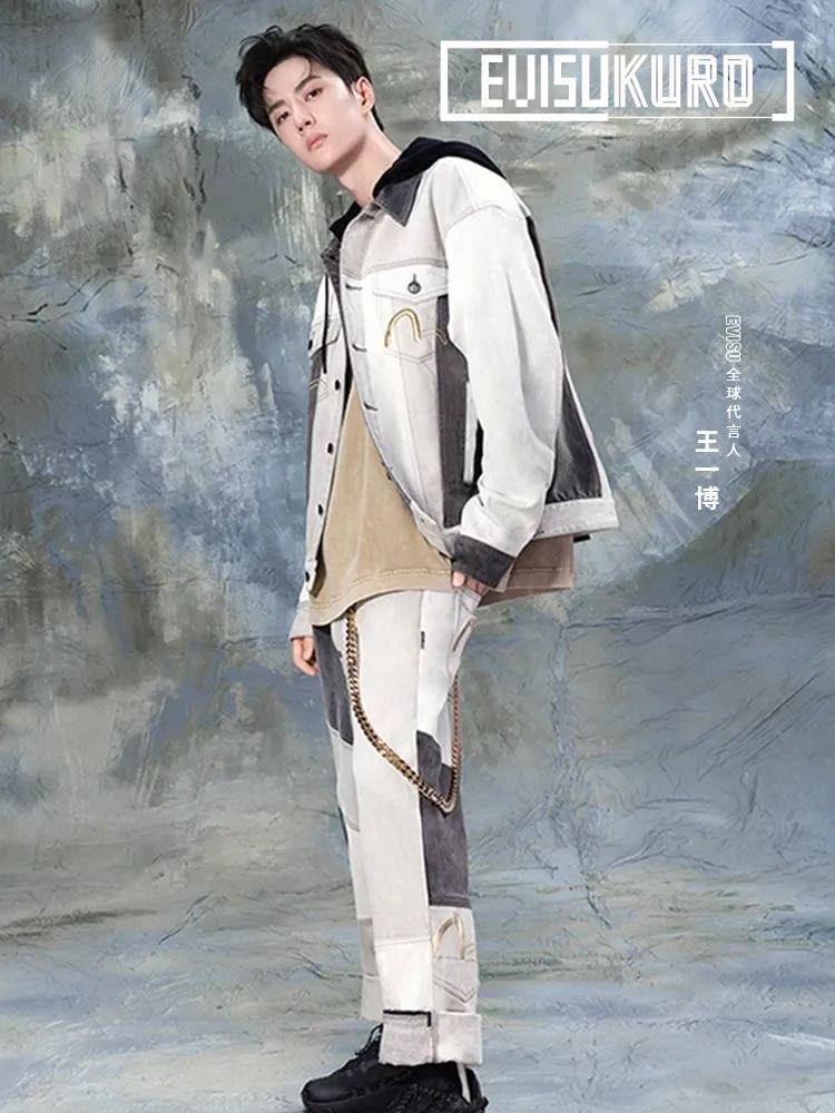 EViSUイーボコラボ限定グッズ、王一博モデル！3.0-4.0 EVISU X Wang
