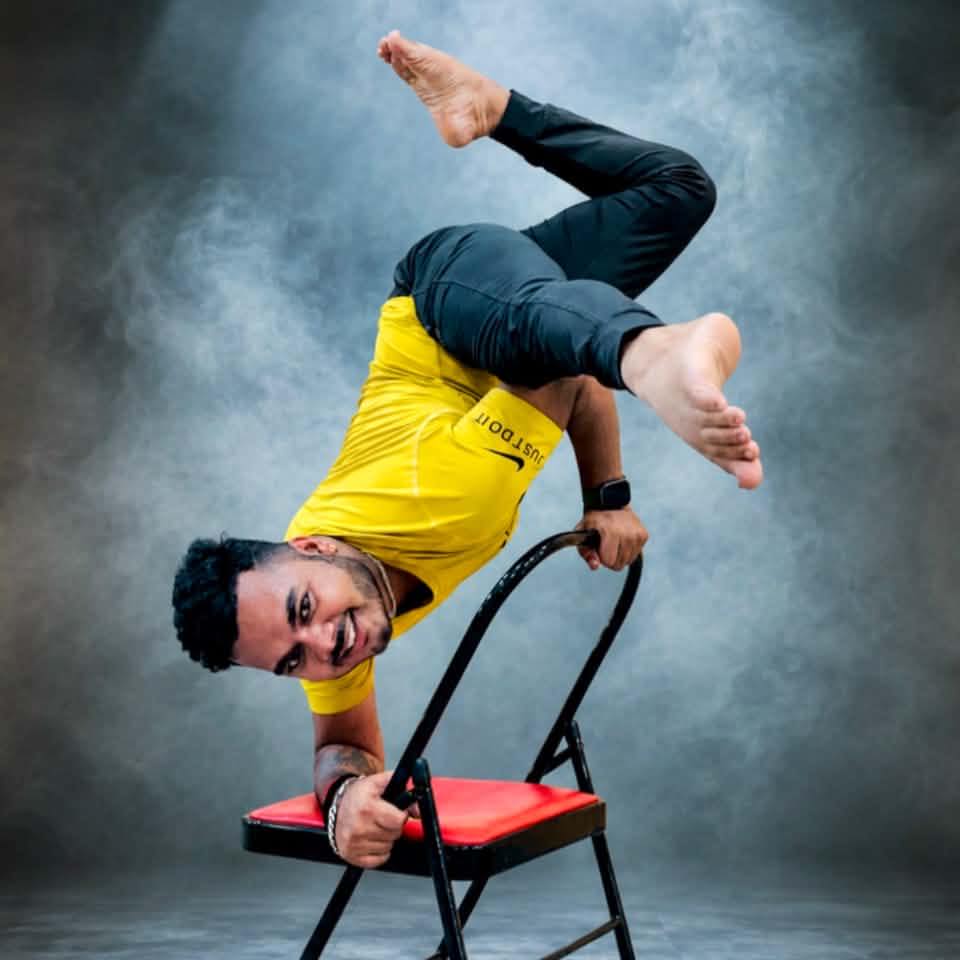 Back bending yoga with chair H-Indian Yoga Trảng Bom - TP.Đồng Nai Hiền ...