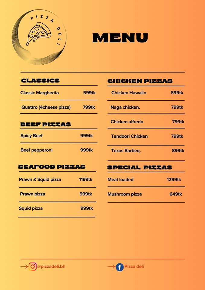 Pizza Deli | Dhaka
