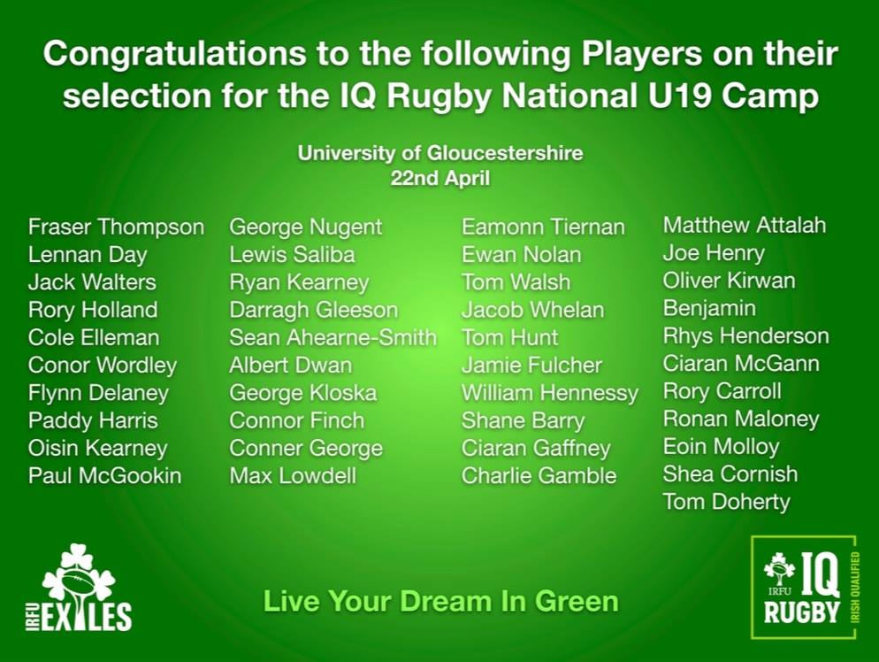 IRFU IQ Rugby - Delighted to announce we will be holding... | Facebook