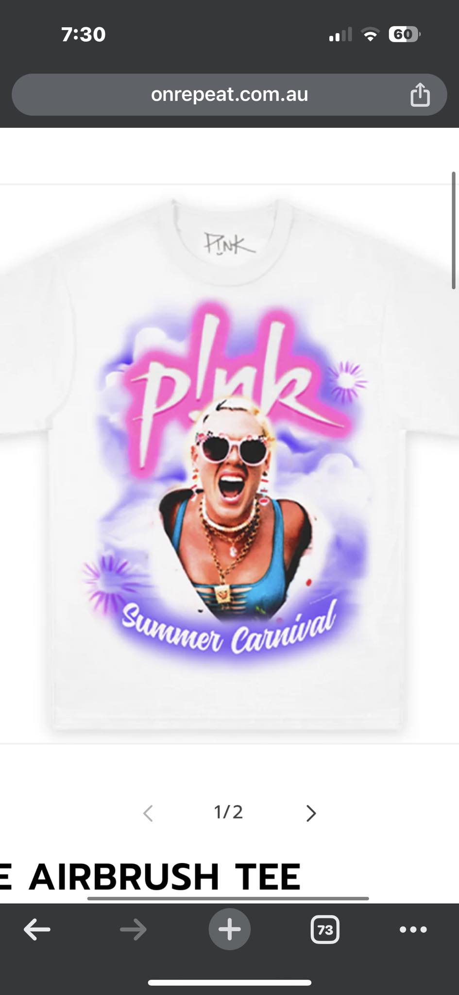 Pink Cream 69 tour t-shirt