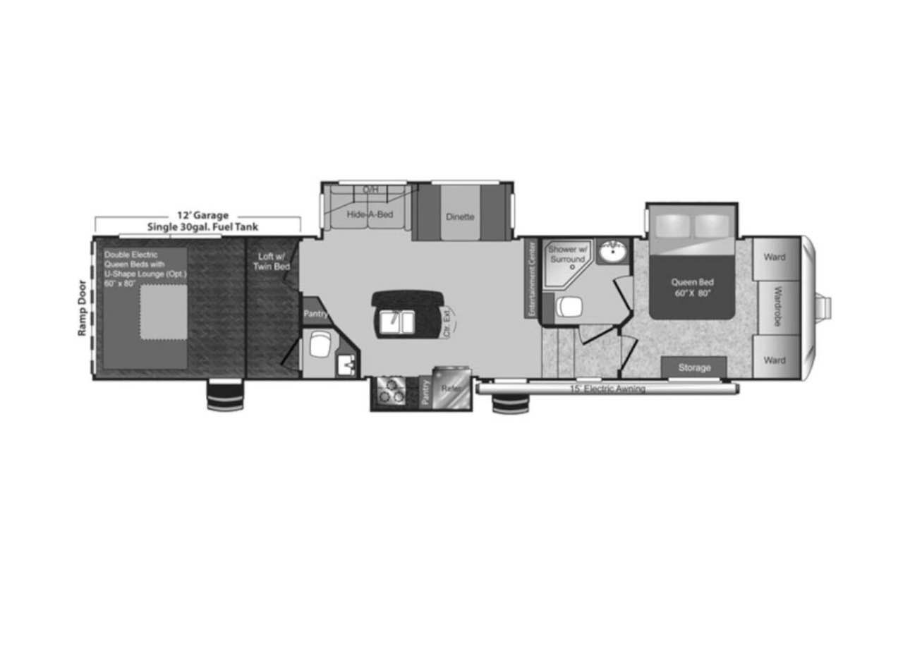 2014 Keystone Raptor 377SE TOY HAULER - RVs & Campers - Elkhorn ...
