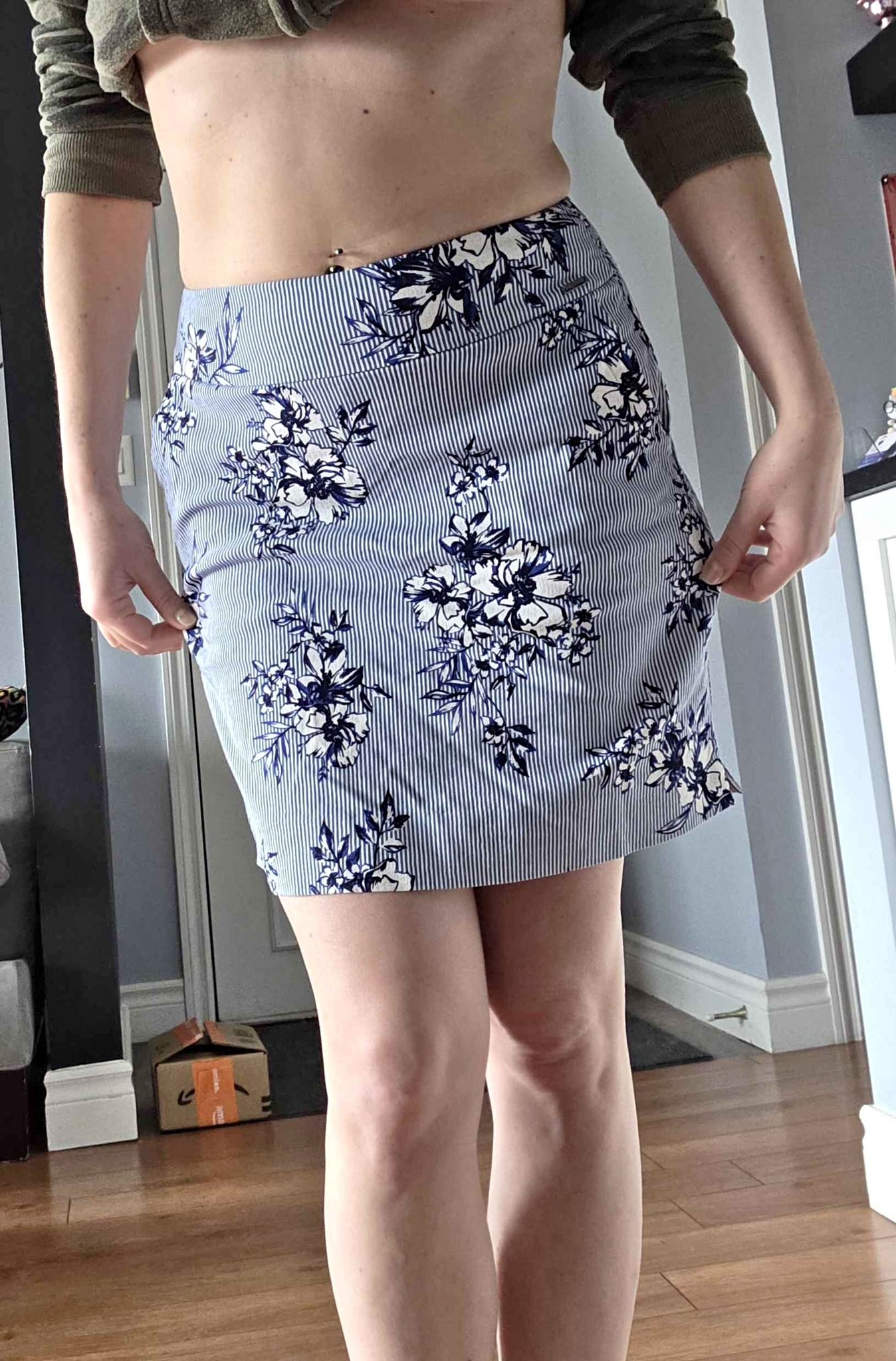 Blue flowered skirt Small - Skirts - Montreal, Quebec | Facebook ...