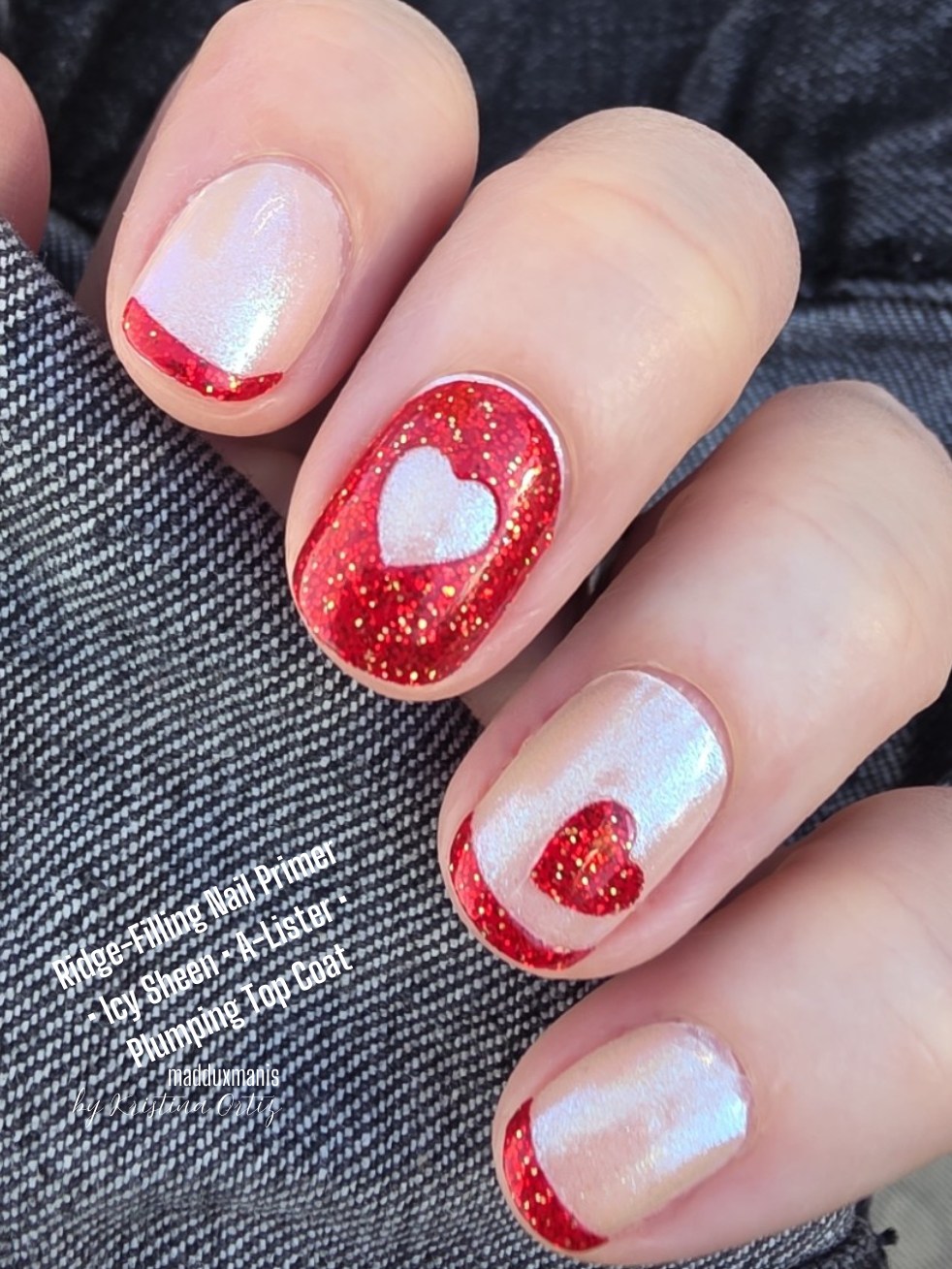 Valentine's Day nail art with Color Street