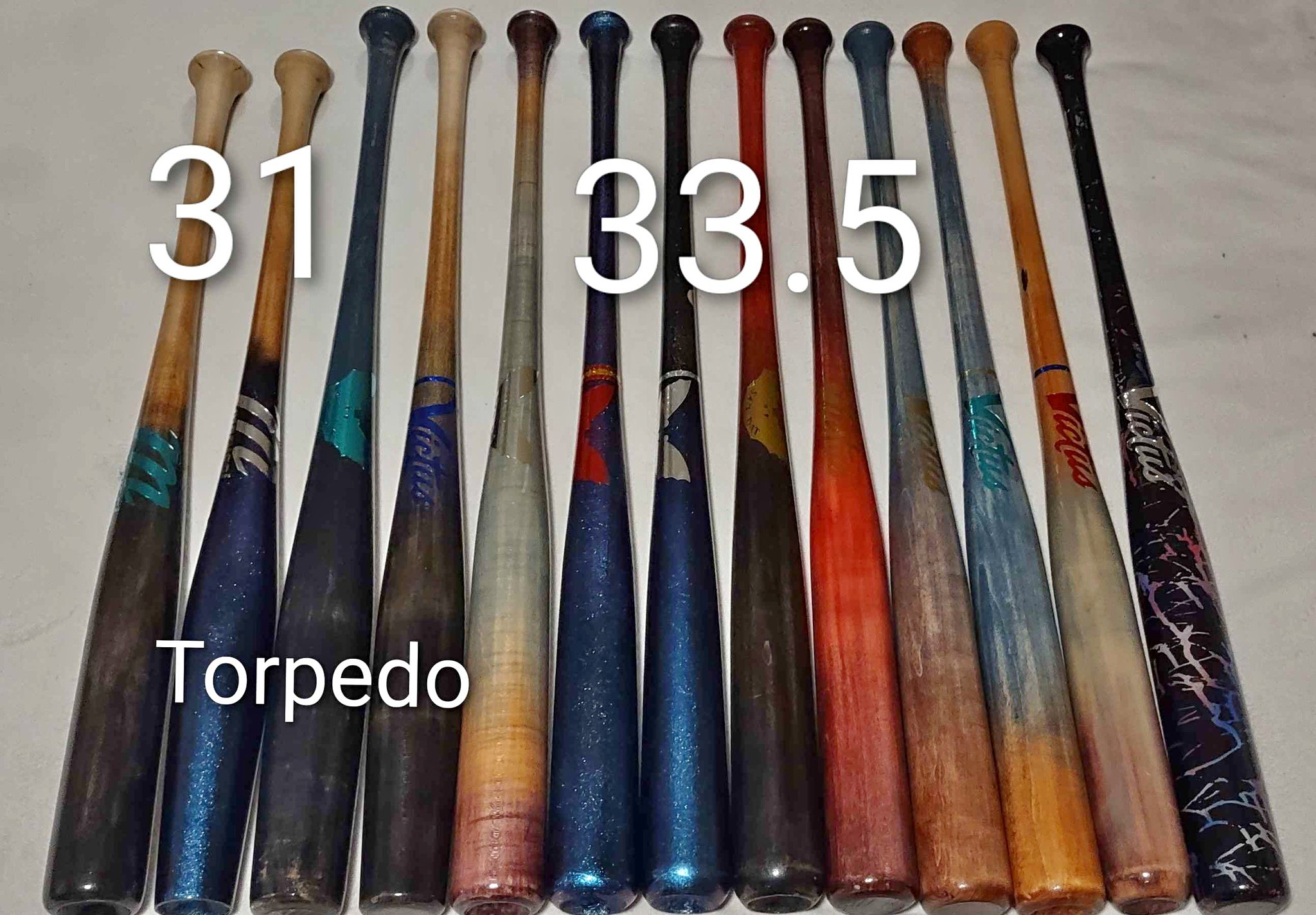 Marucci,Victus, Sam Bat Maple Wood Baseball Bats 33.5