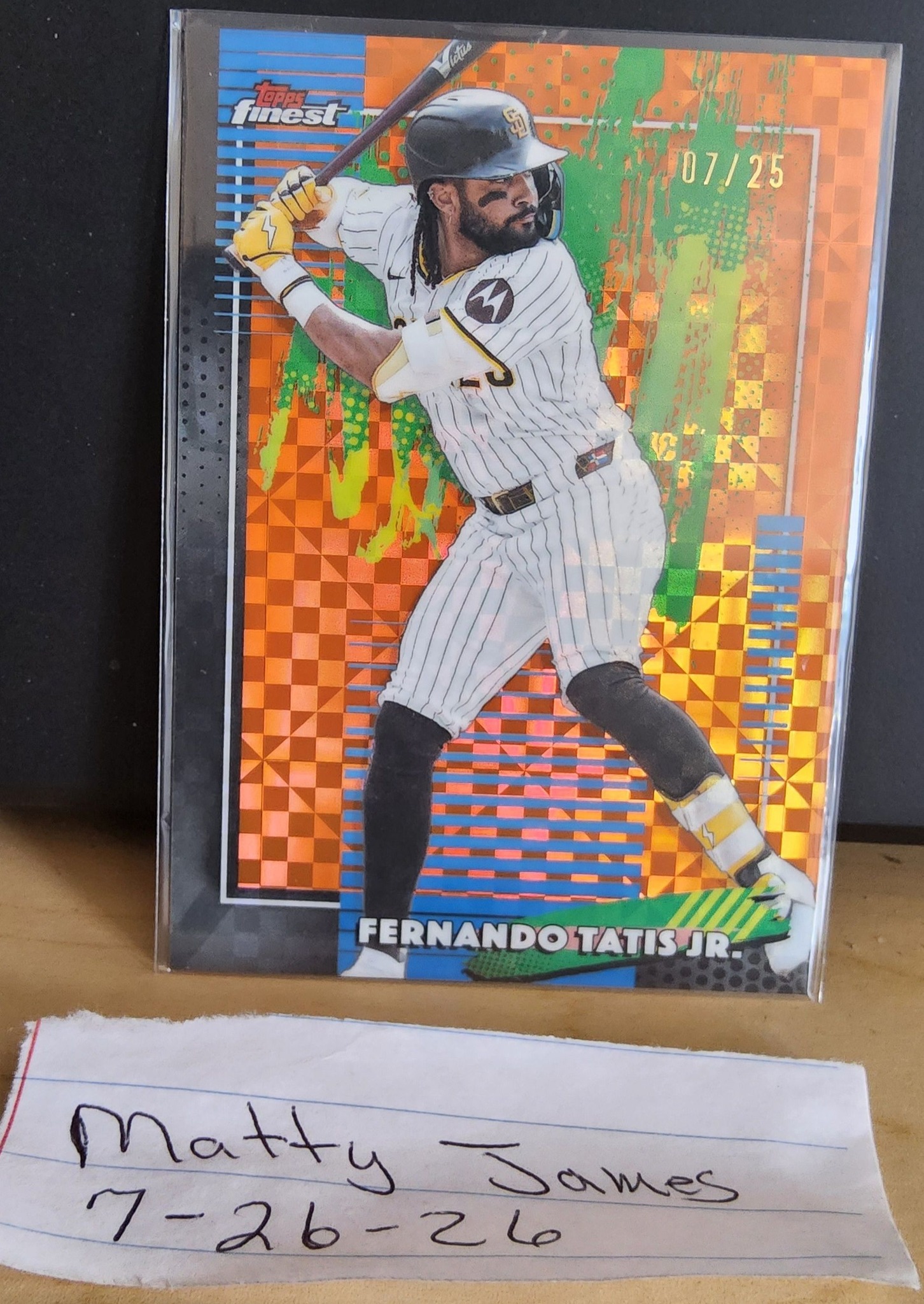 Tatis auto card from Topps