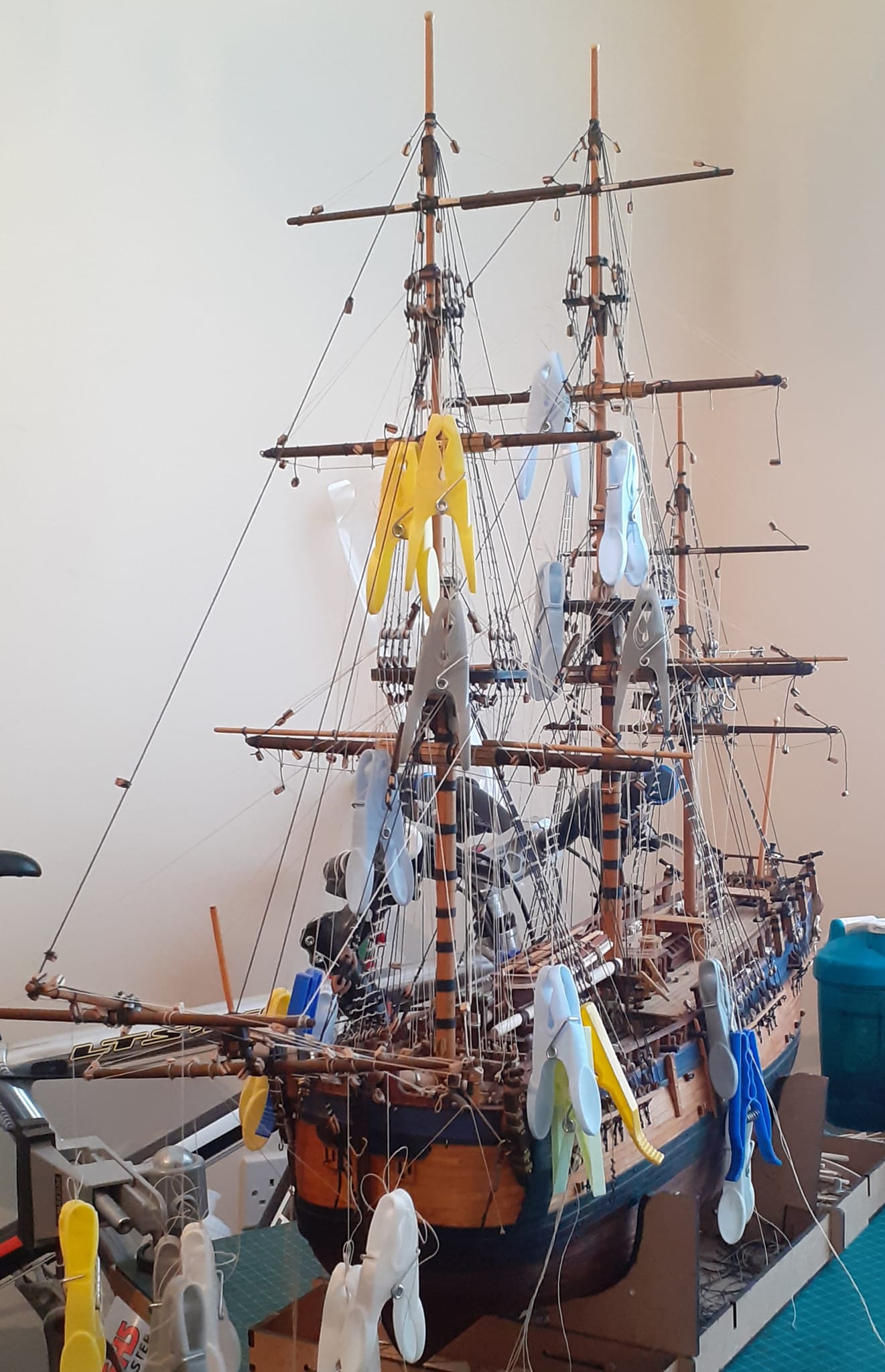 Ship Models | Rigging coming along in the Occre Corsair | Facebook