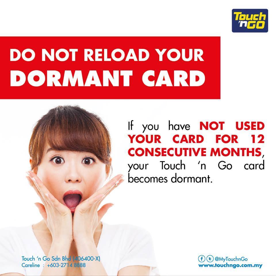 Do Not Reload Your Dormant Card Touch N Go Malaysia Facebook