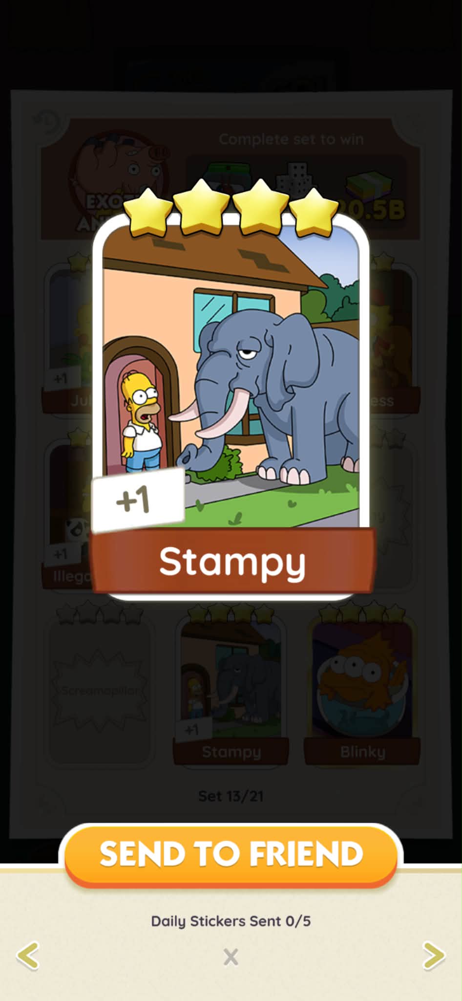 Let's trade +1 Stampy SEND to FRIEND FRIEND < Daily Stickers Sent