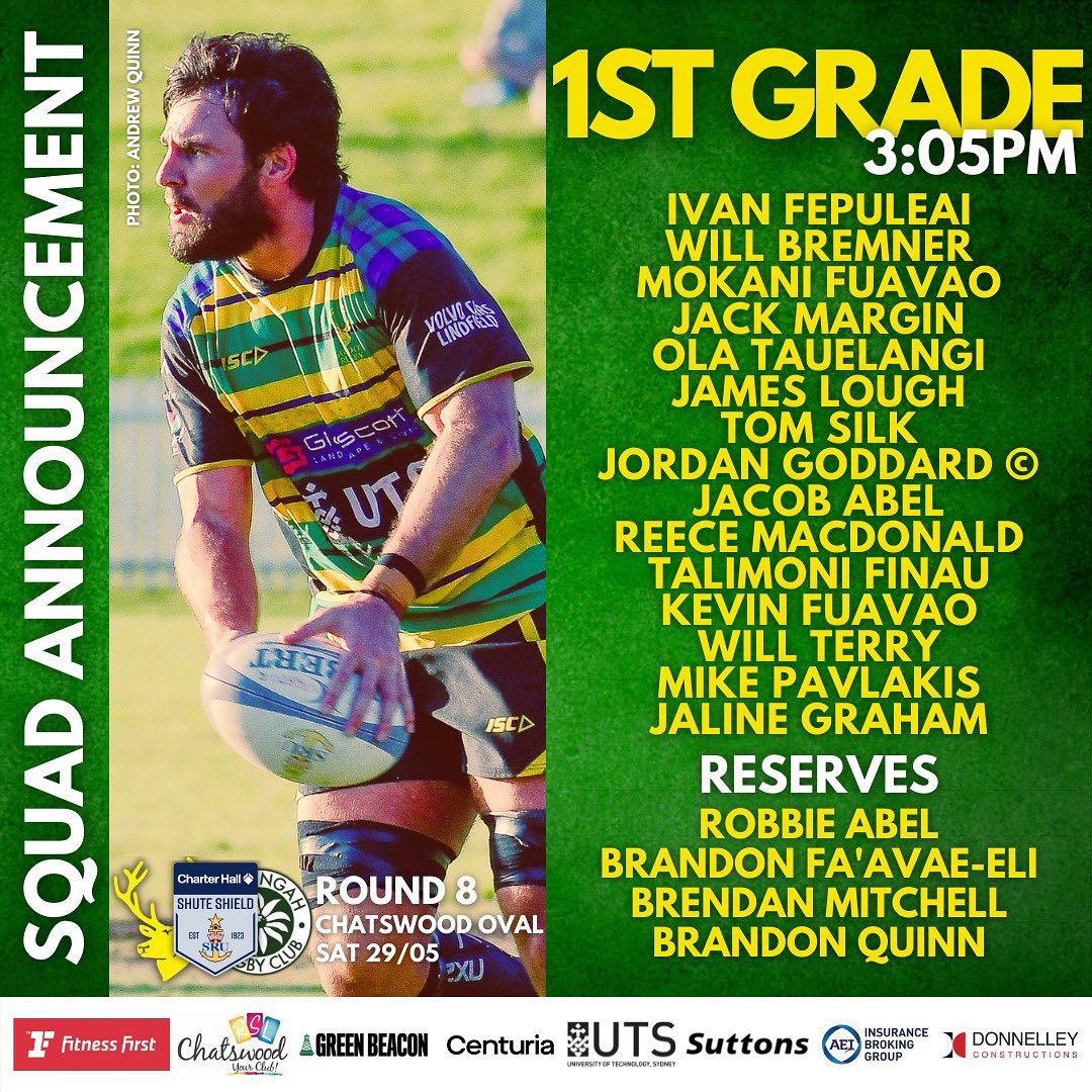 TEAM LISTS | RD8 vs... - Gordon Rugby - The Highlanders | Facebook