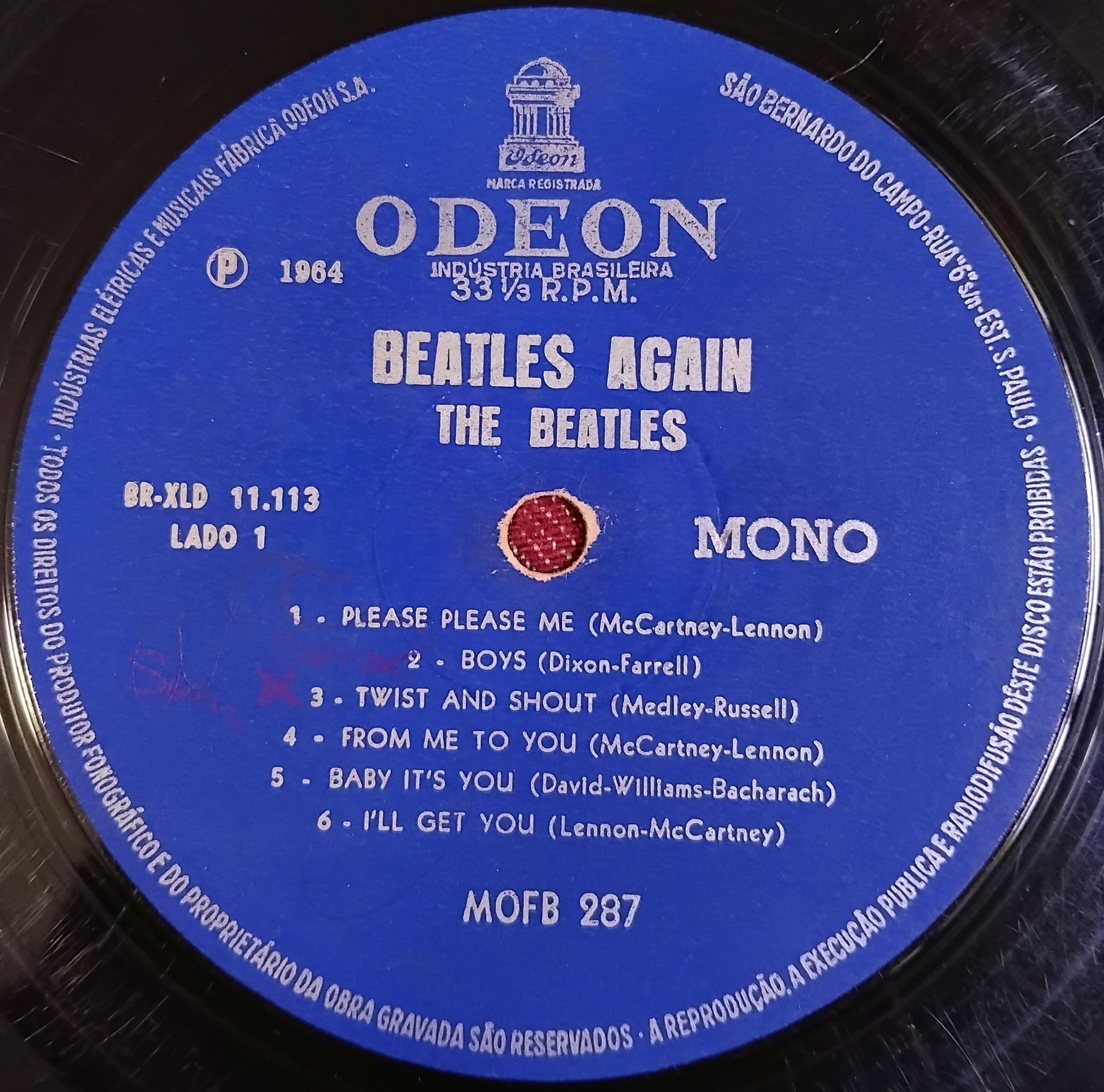 The Beatles Again Odeon Records Brazil This is probably the third 