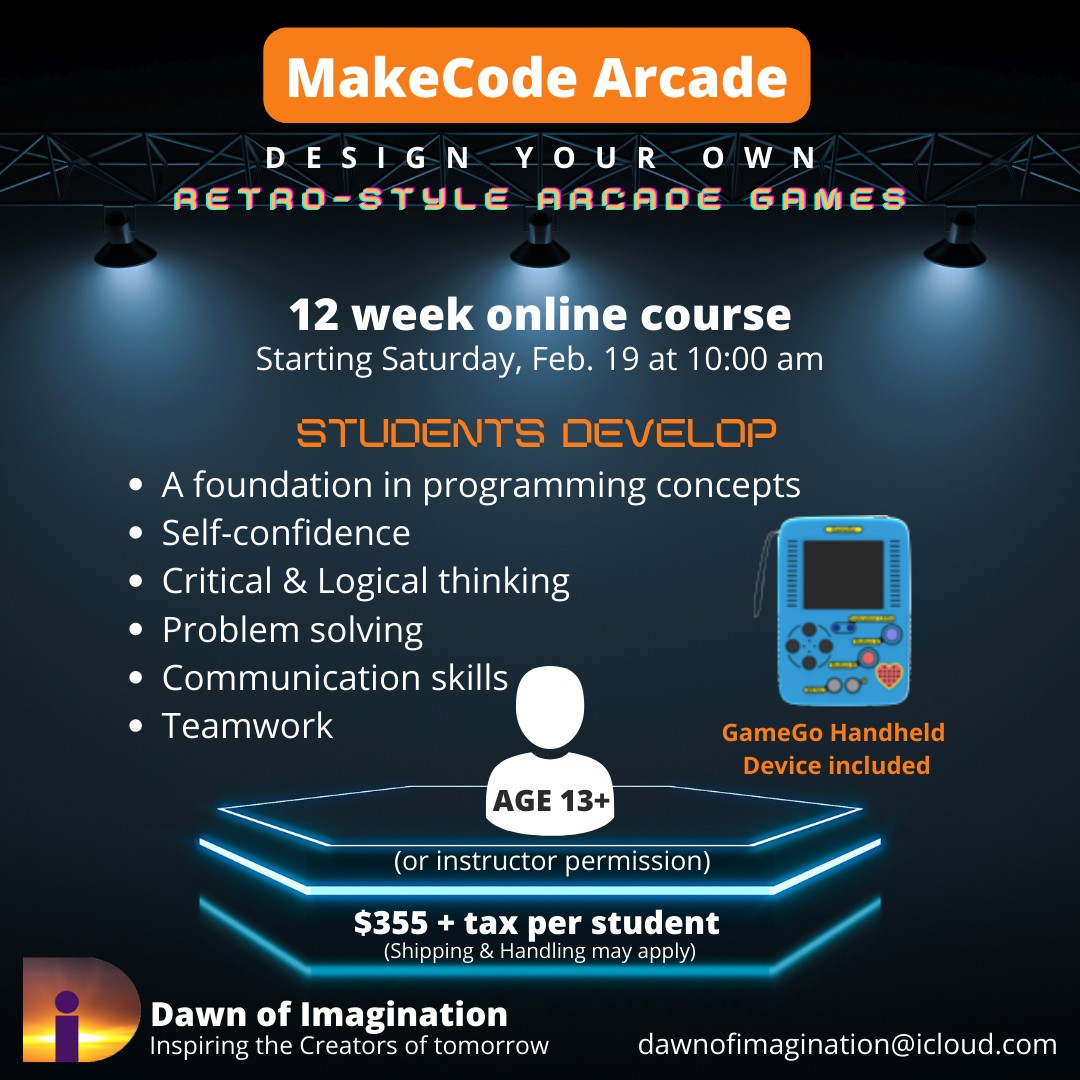 Registration is open for MakeCode... - Dawn of Imagination | Facebook